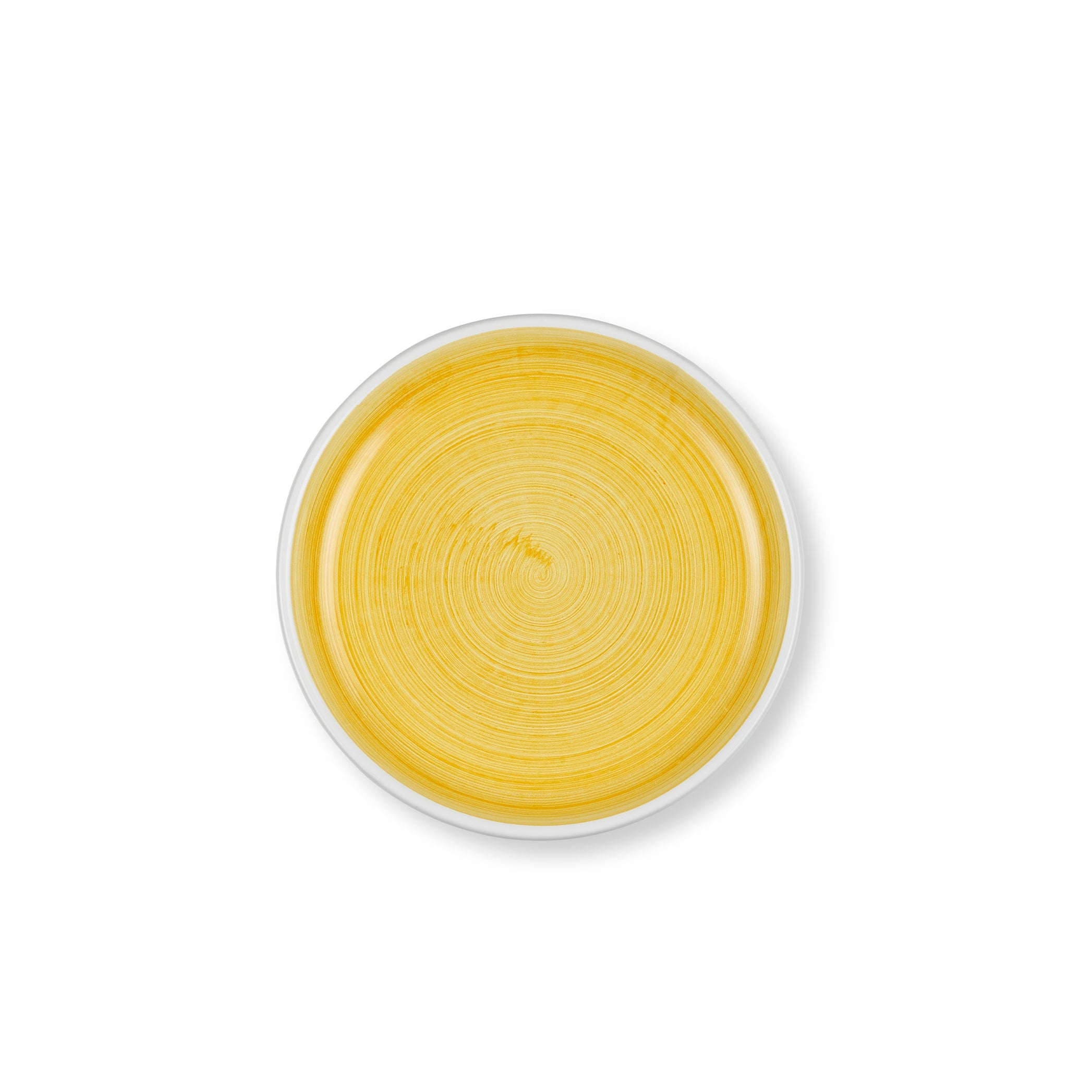 S&B 'Brushed' Ceramic Side Plate in Yellow, 21cm