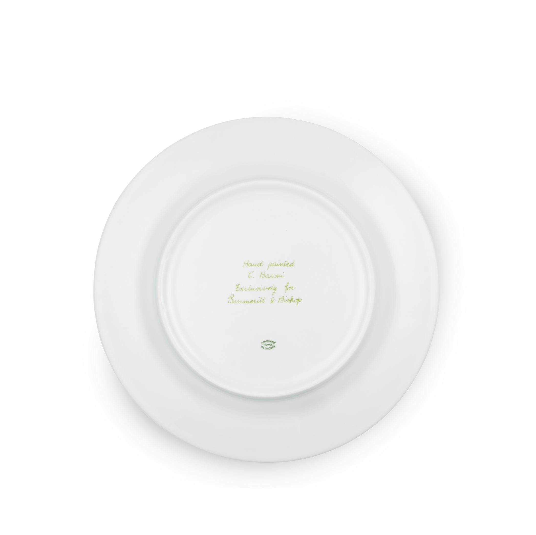 Mimosa Yellow Rim Hand-Painted Porcelain Charger Plate, 30cm