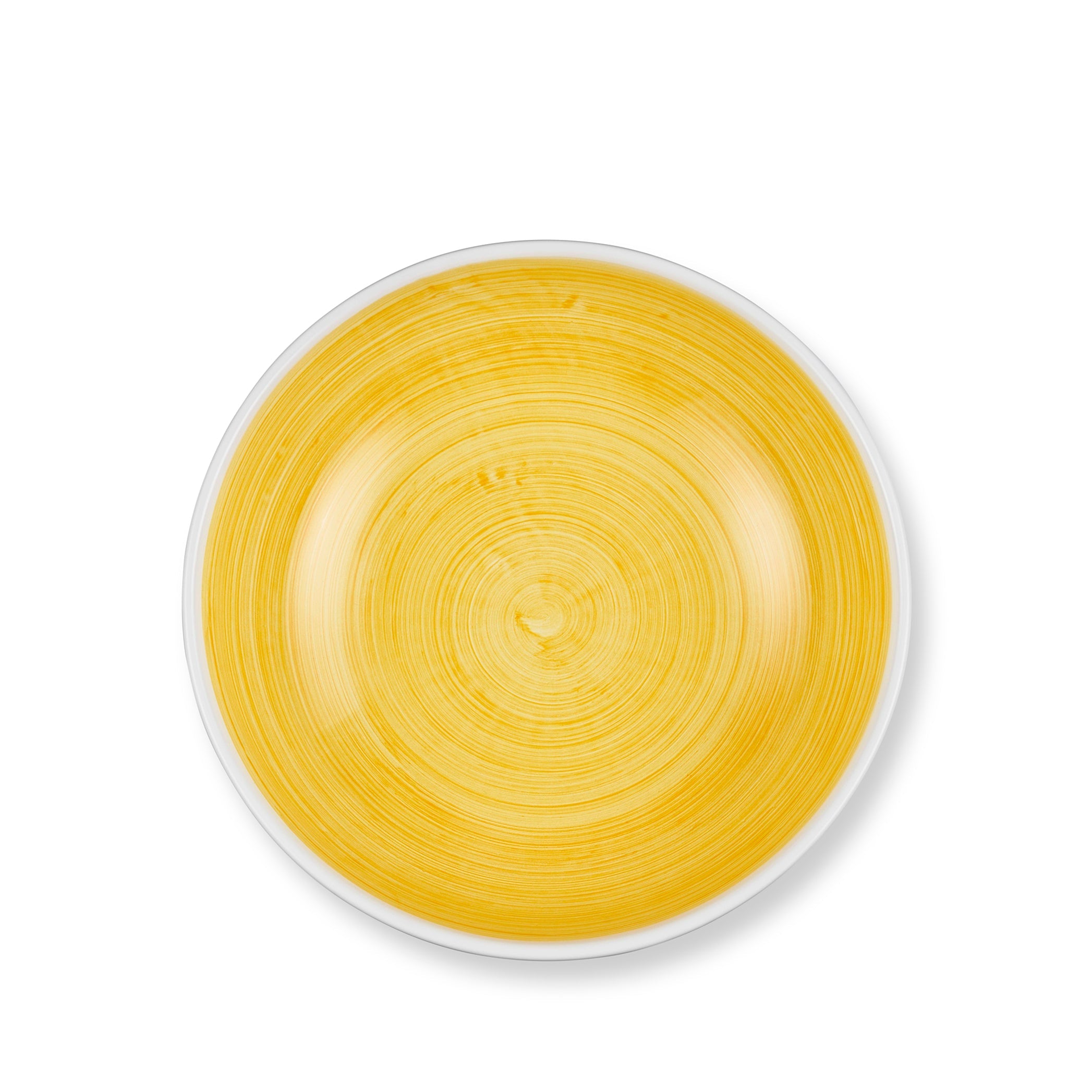 S&B 'Brushed' Ceramic Serving Bowl in Yellow, 30cm