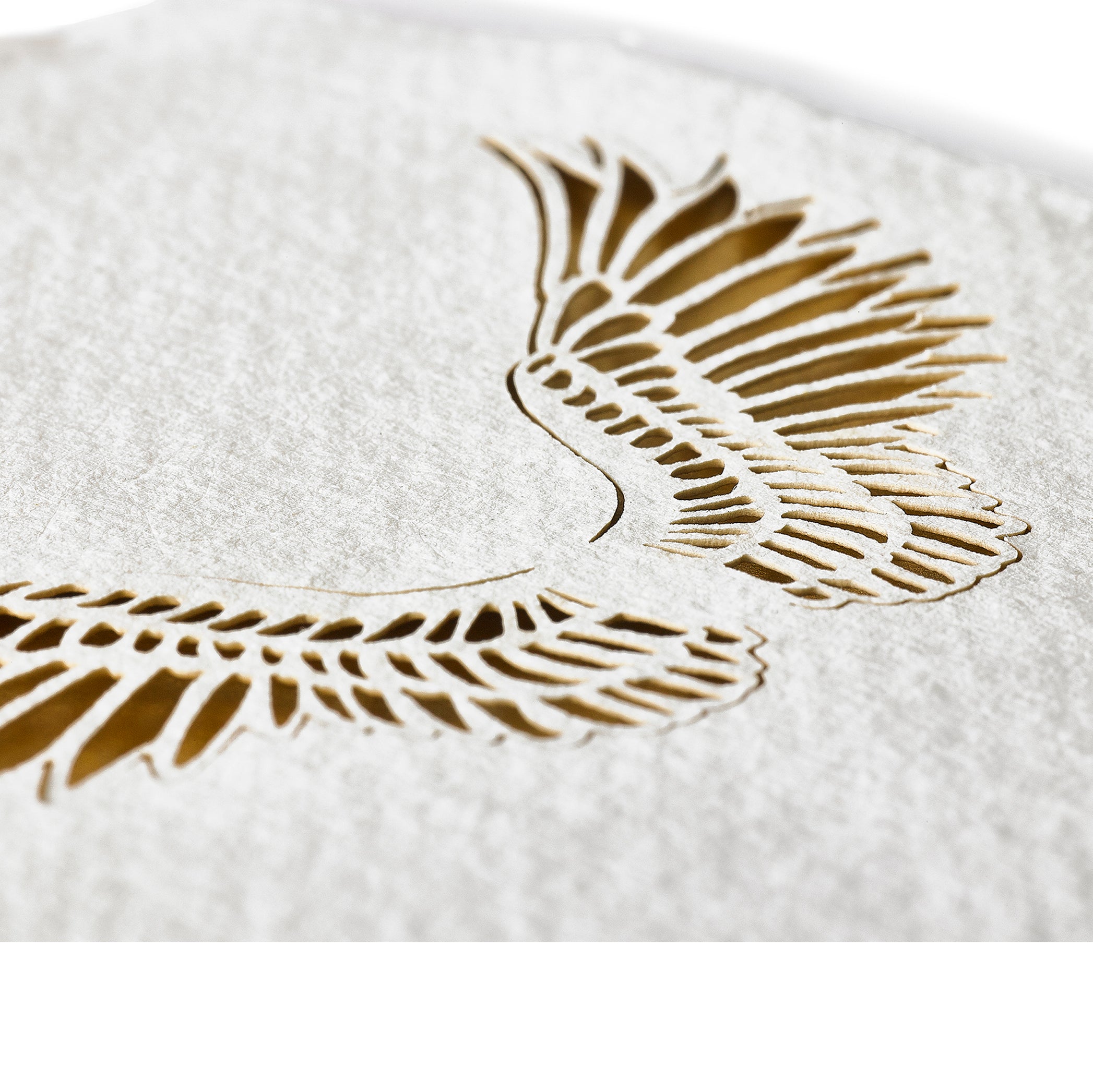 Handmade Paper Greeting Card with Angel Wings, 15cm x 10cm