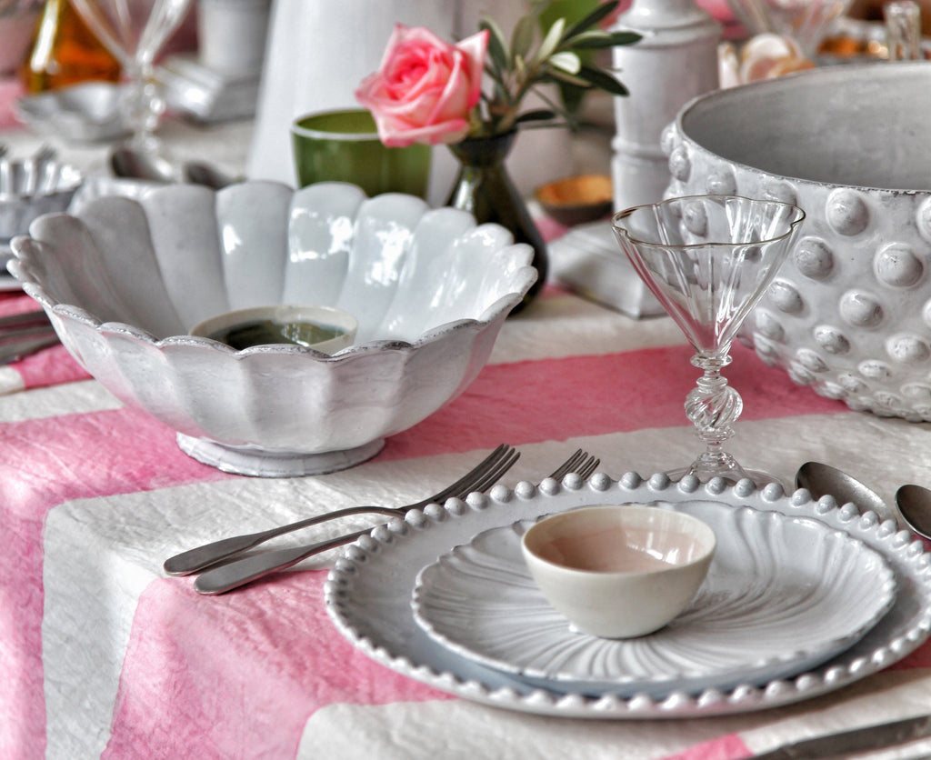 Pair of Istanbul Small Candlesticks By Astier de Villatte, 26.5cm