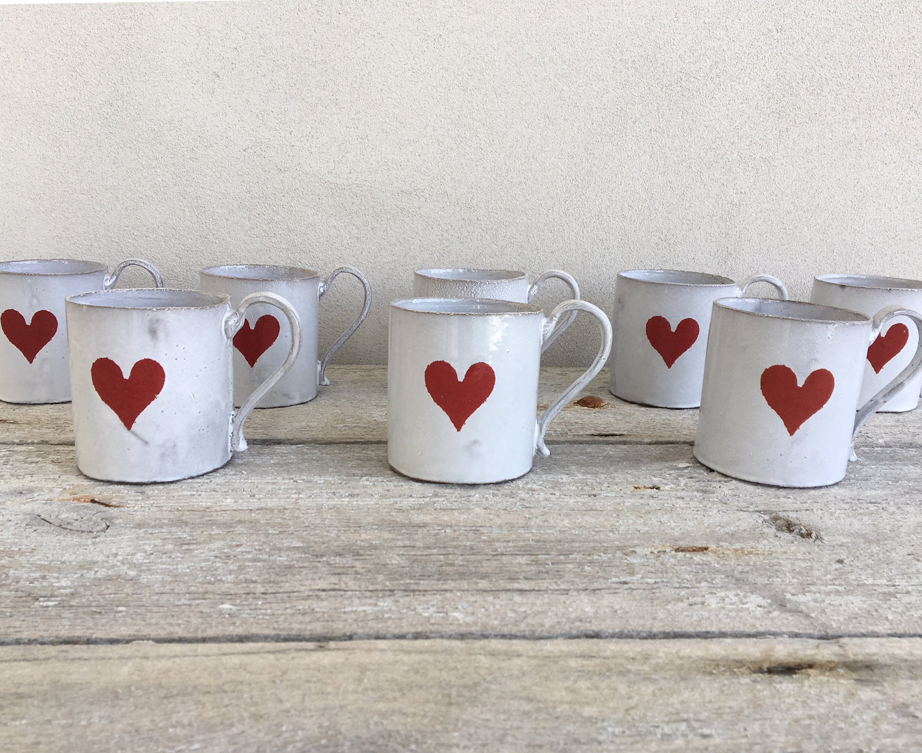 Heart Mug by Astier de Villatte, 10cm
