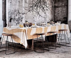 Crésus Large Vase with Gold Rim by Astier de Villatte, 22cm