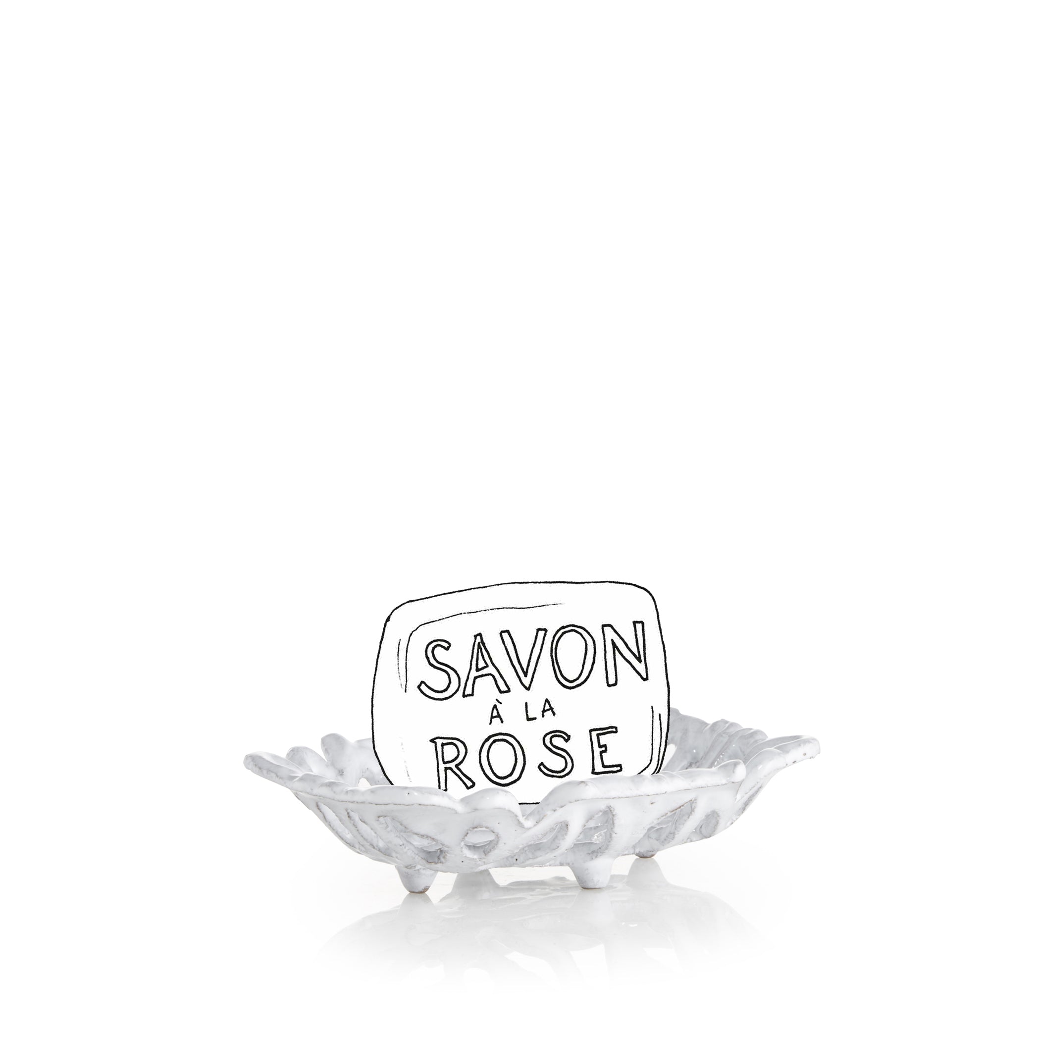 Branchu Soap Dish by Astier de Villatte, 12.5cm