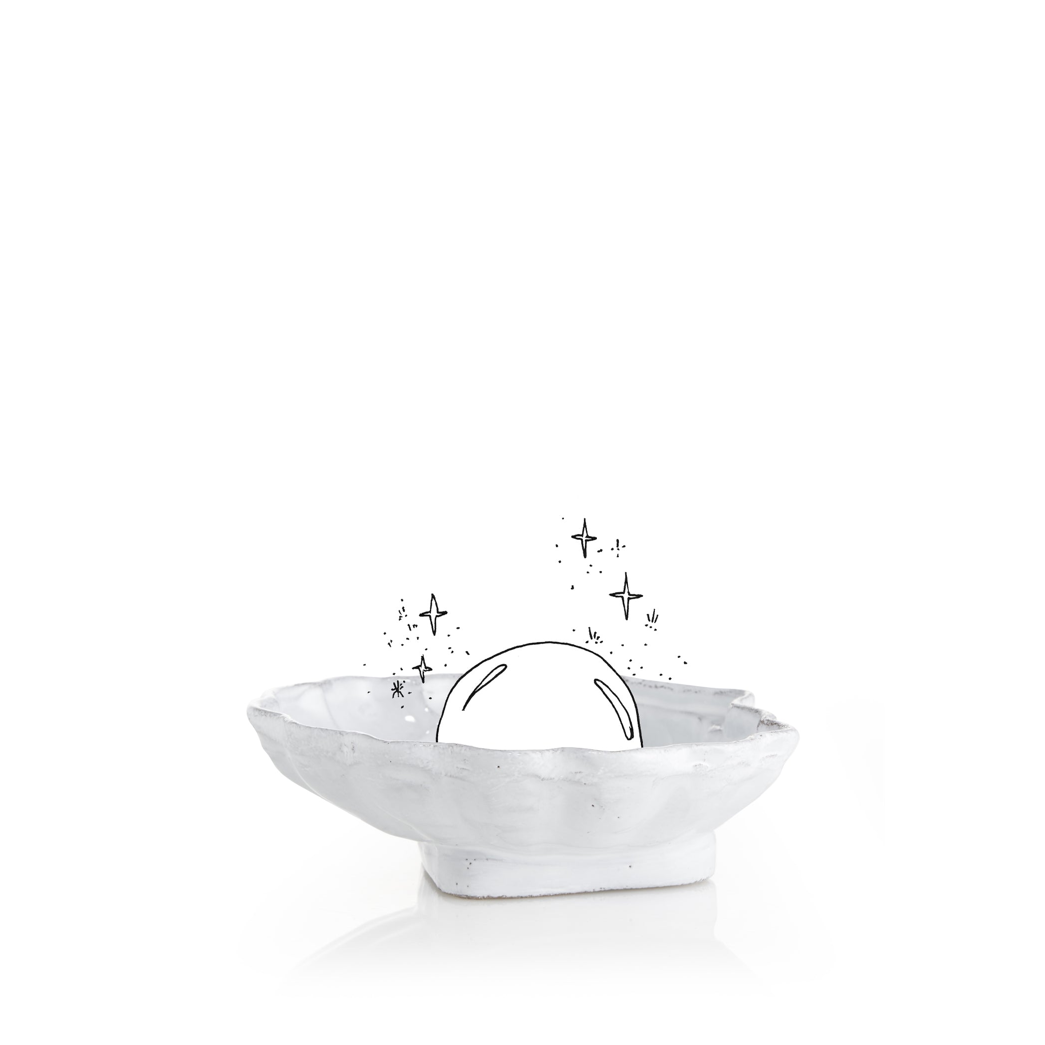 Shell Dish by Astier de Villatte, 13.5cm