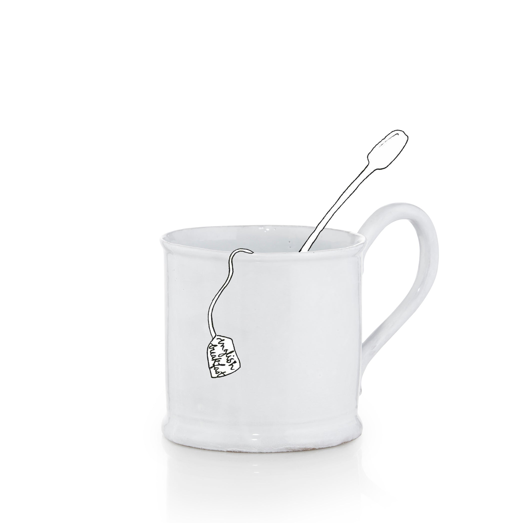 Very Large Colbert Mug by Astier de Villatte, 17.5cm