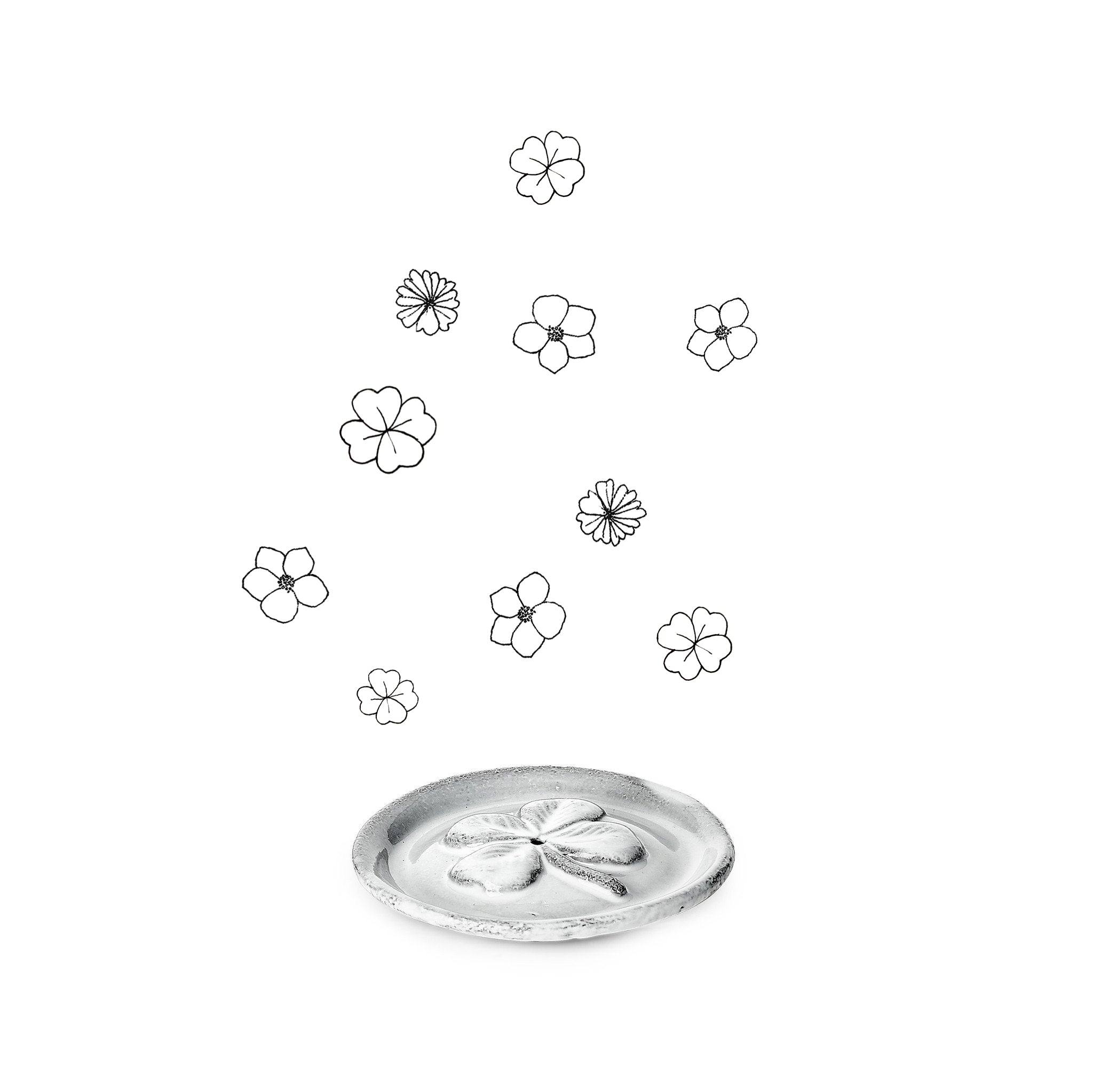 Chance Incense Burner on Saucer by Astier de Villatte, 7cm