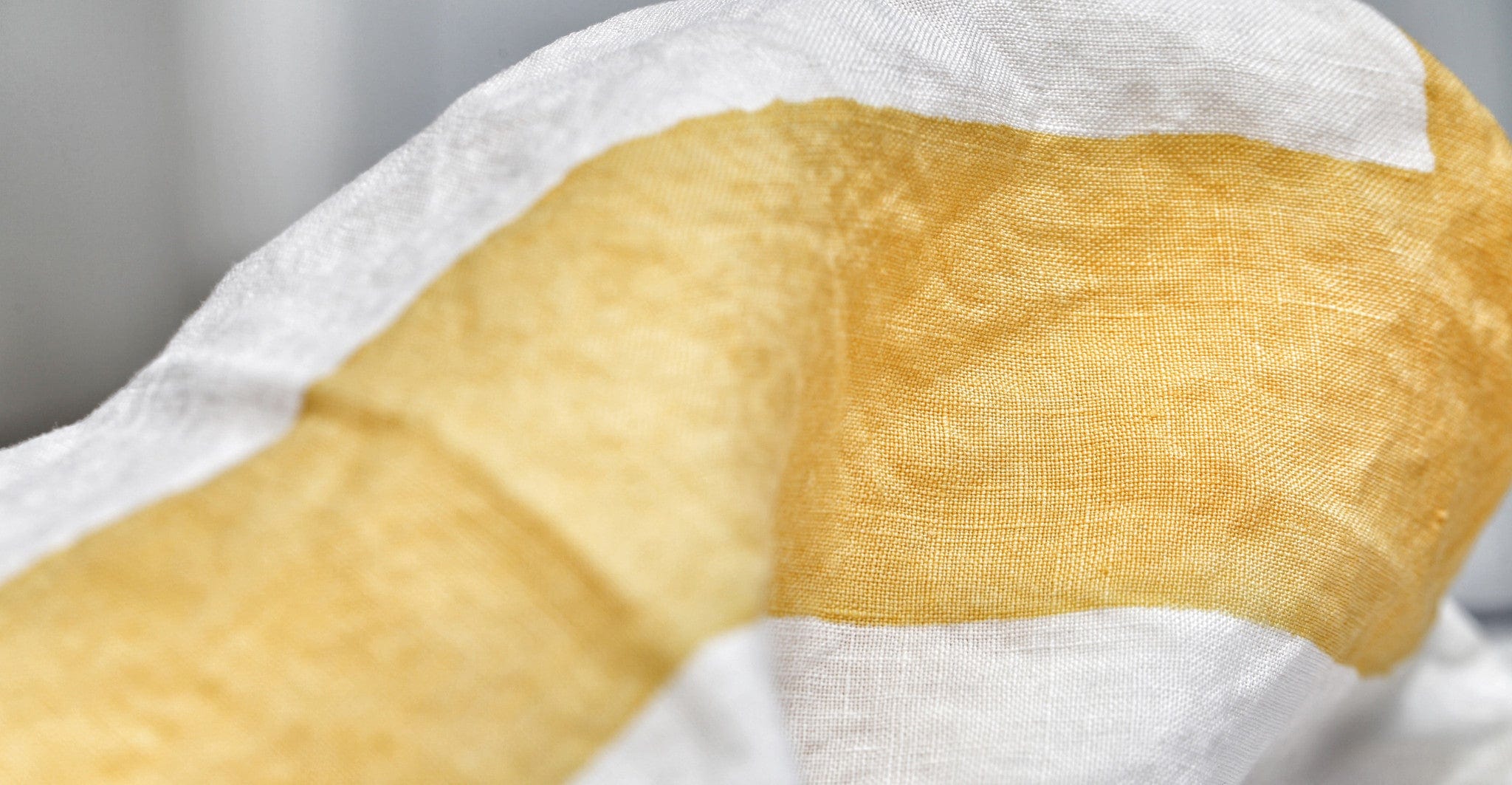 Alphabet Napkin 'W' in Lemon Yellow, 50x50cm