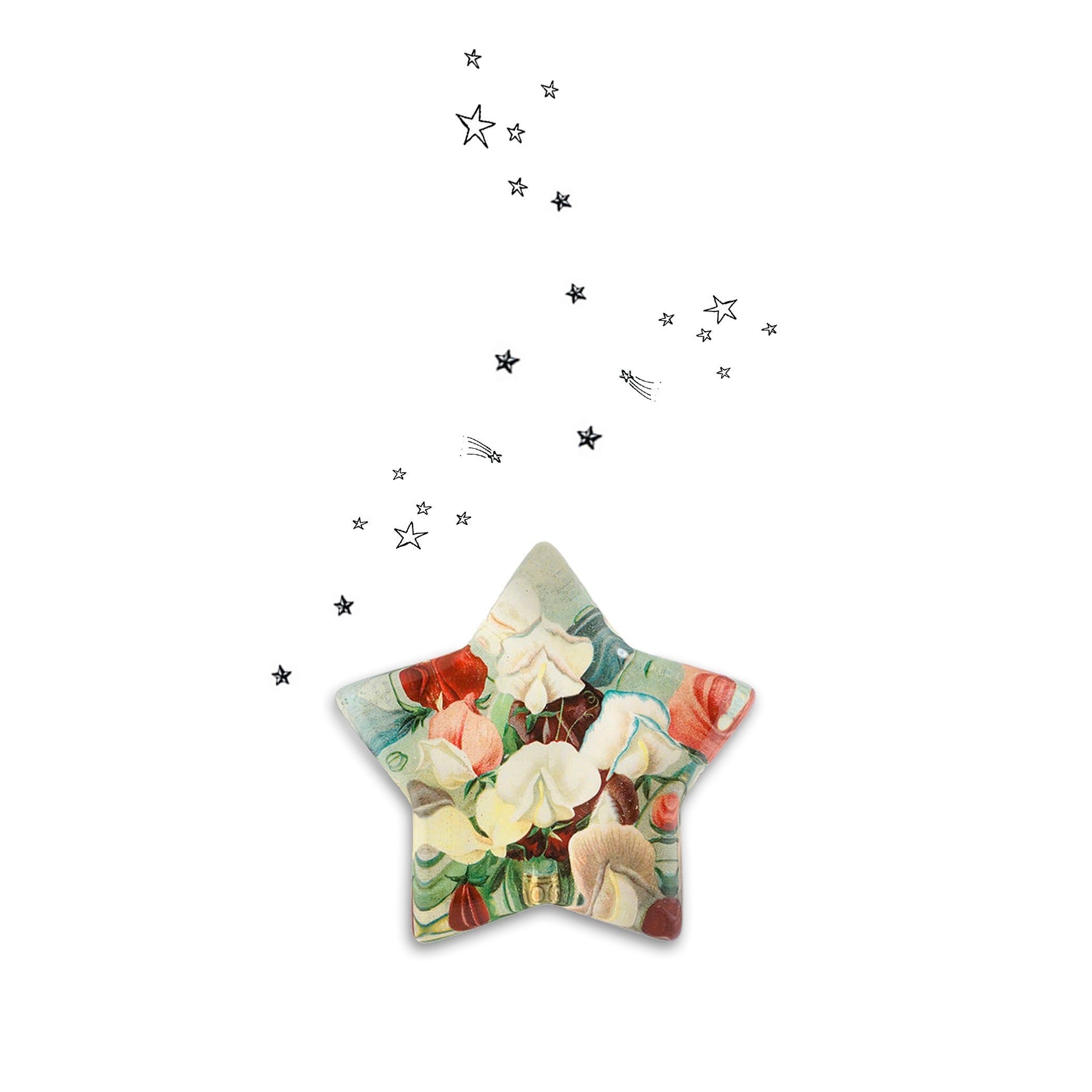 John Derian 'Corsage Star' Paperweight, 11cm