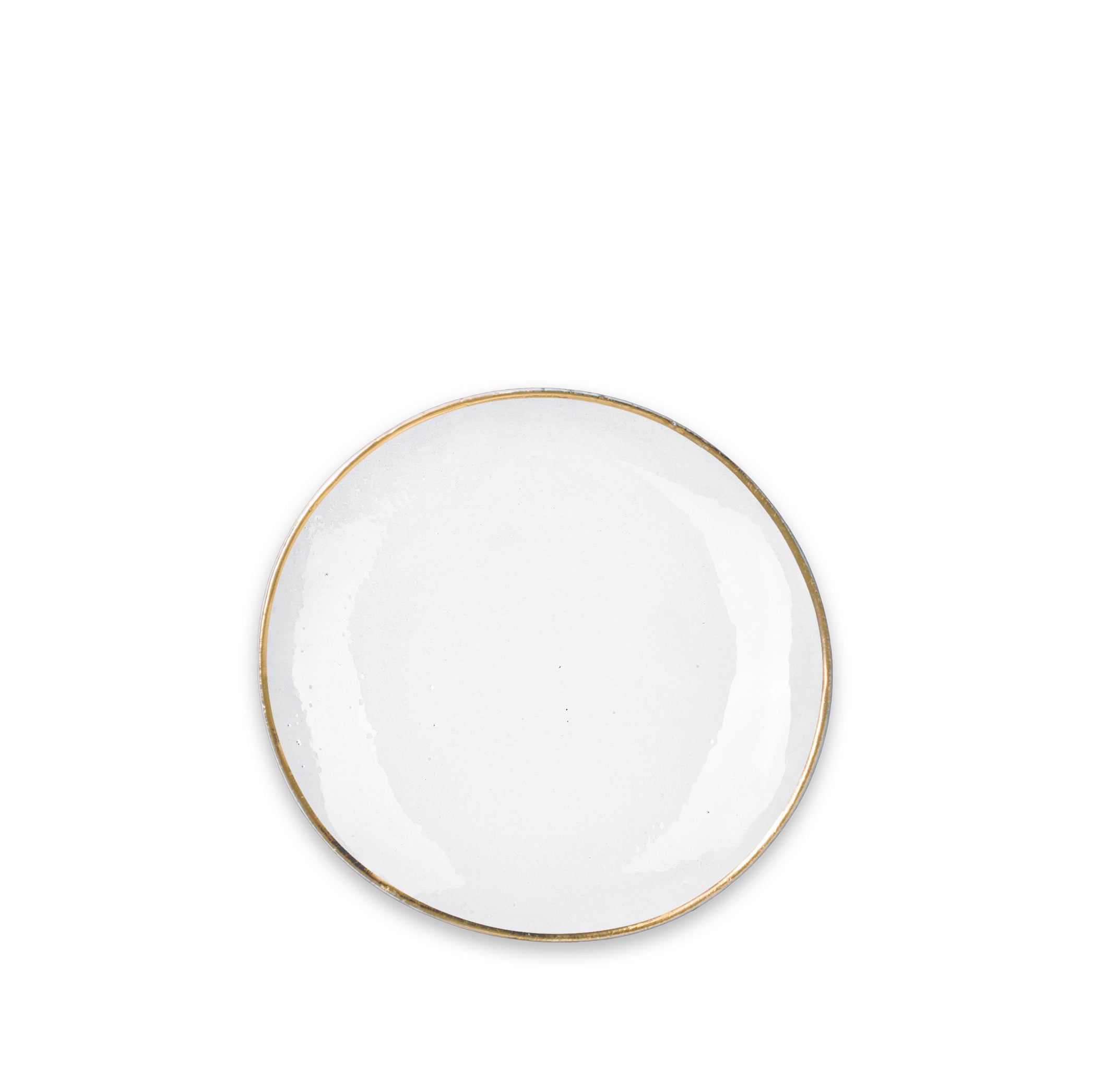 Crésus Dinner Plate with Gold Rim by Astier de Villatte, 26cm