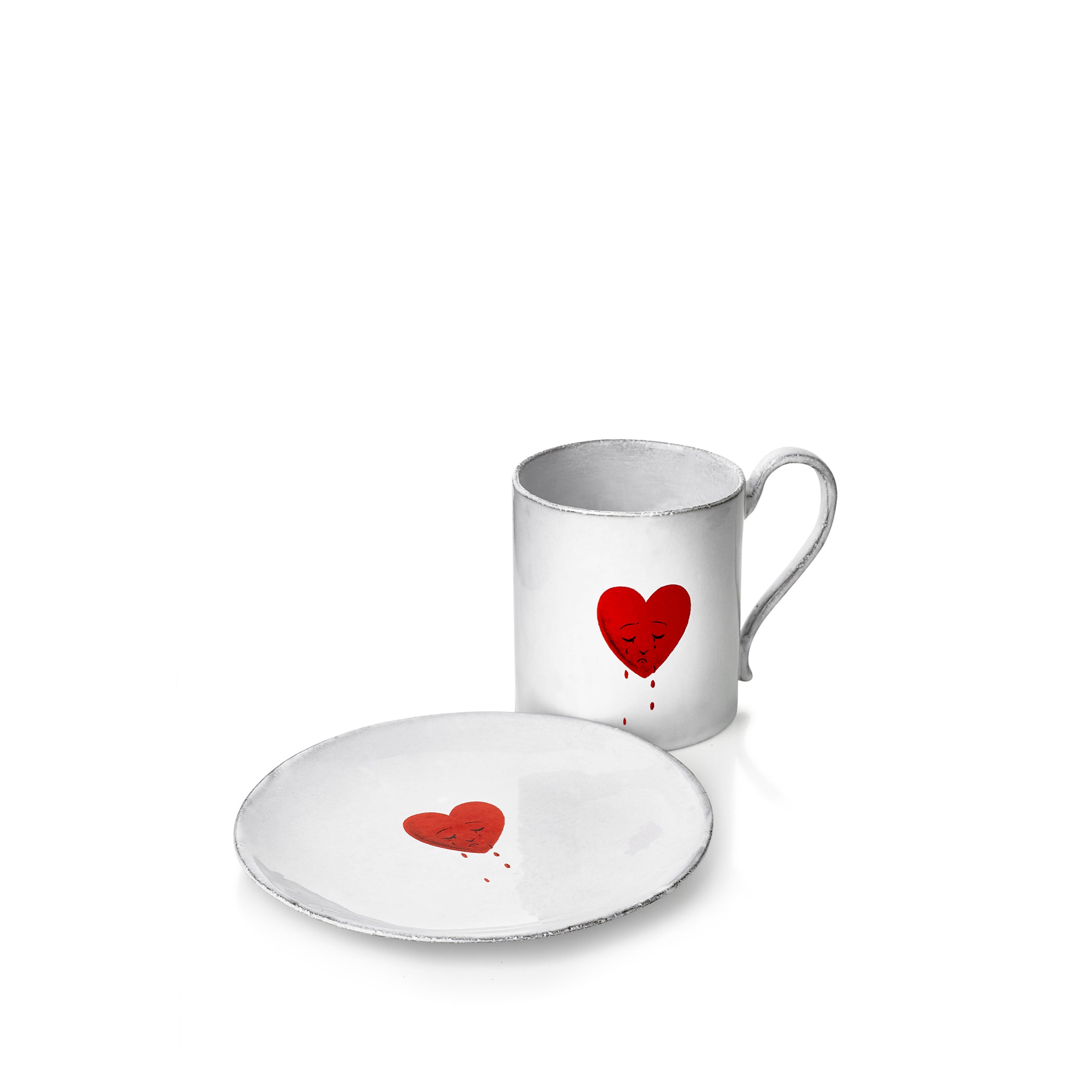 Crying Heart Mug by Astier de Villatte, 9cm