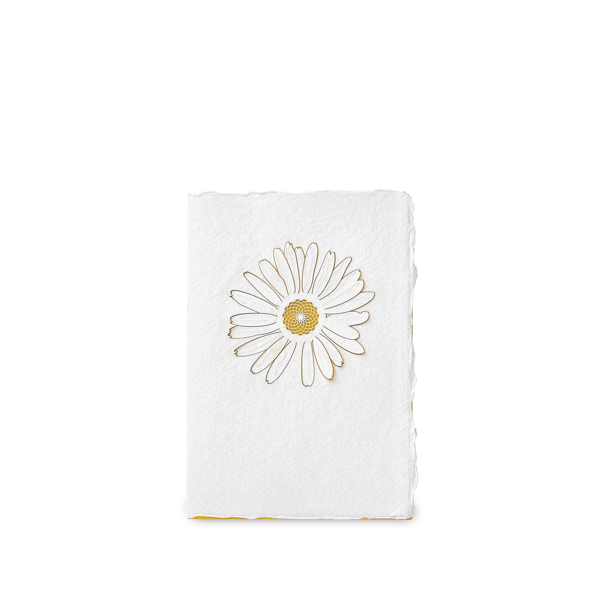 Handmade Paper Greeting Card with Blossom, 15cm x 10cm