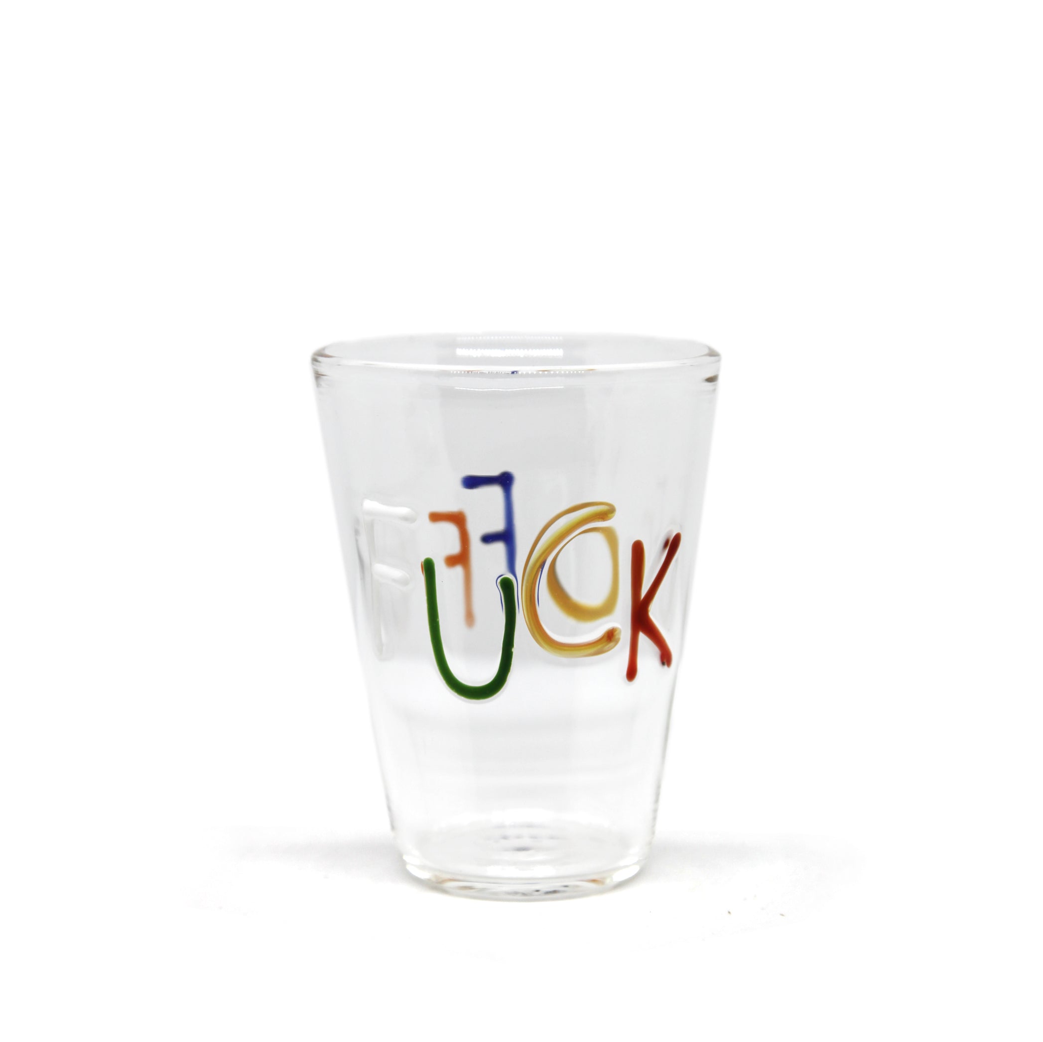 Handblown Glass Fuck Off Tumbler