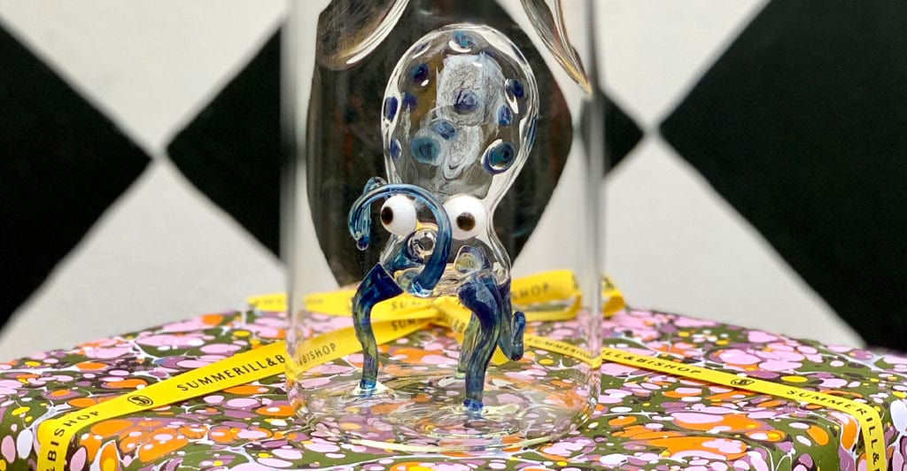 Handblown Glass Octopus Carafe, 24.5cm