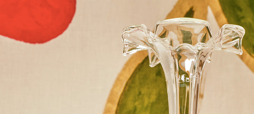 Clear Glass Vase, Small 16cm