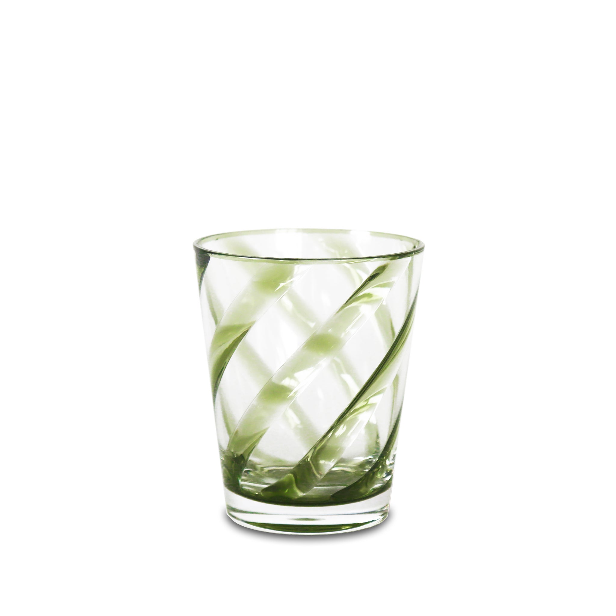 Recyclable Plastic Spiral Tumbler in Green