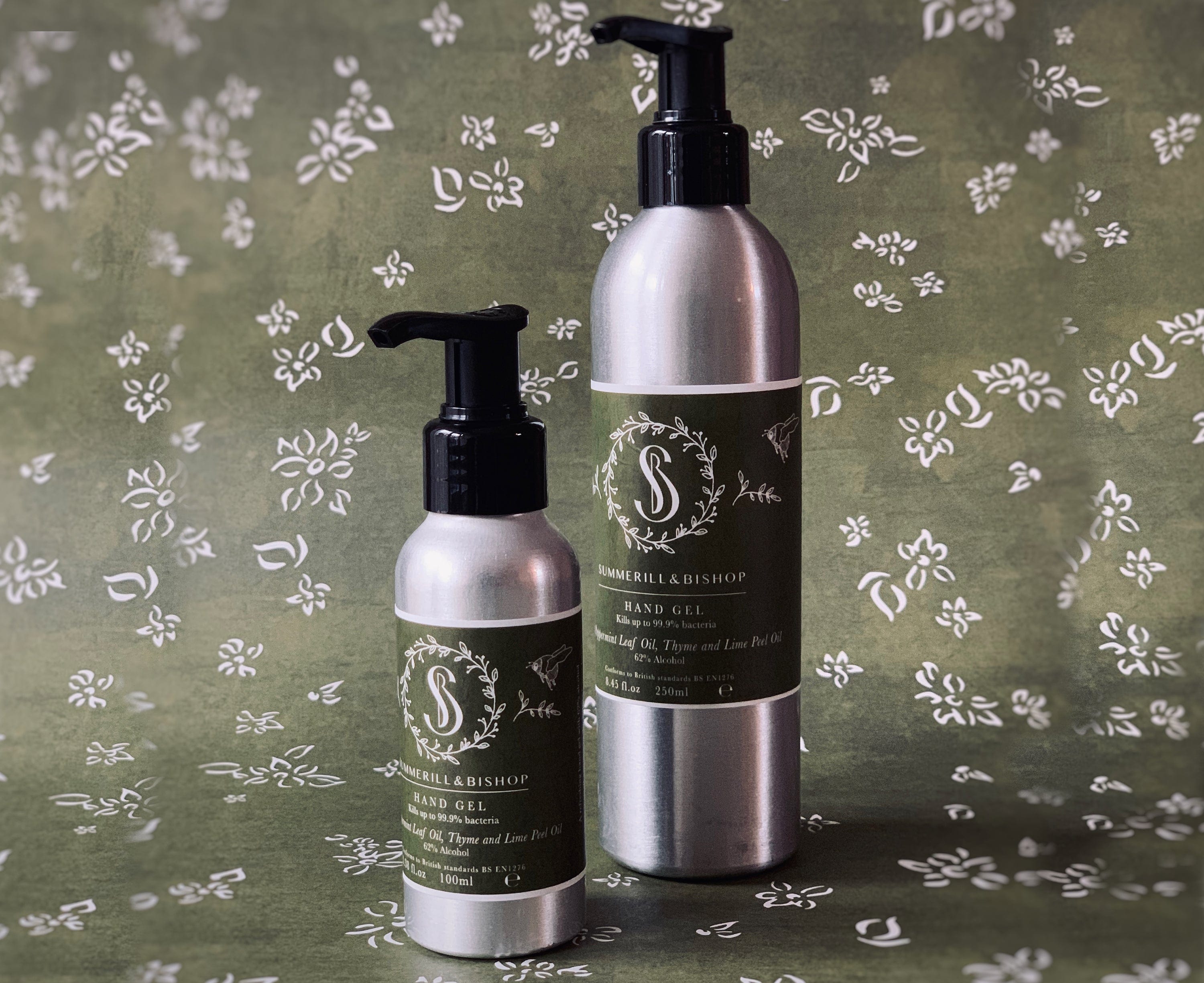 Summerill & Bishop Peppermint Leaf, Thyme & Lime Peel Alcohol Hand Gel 100ml
