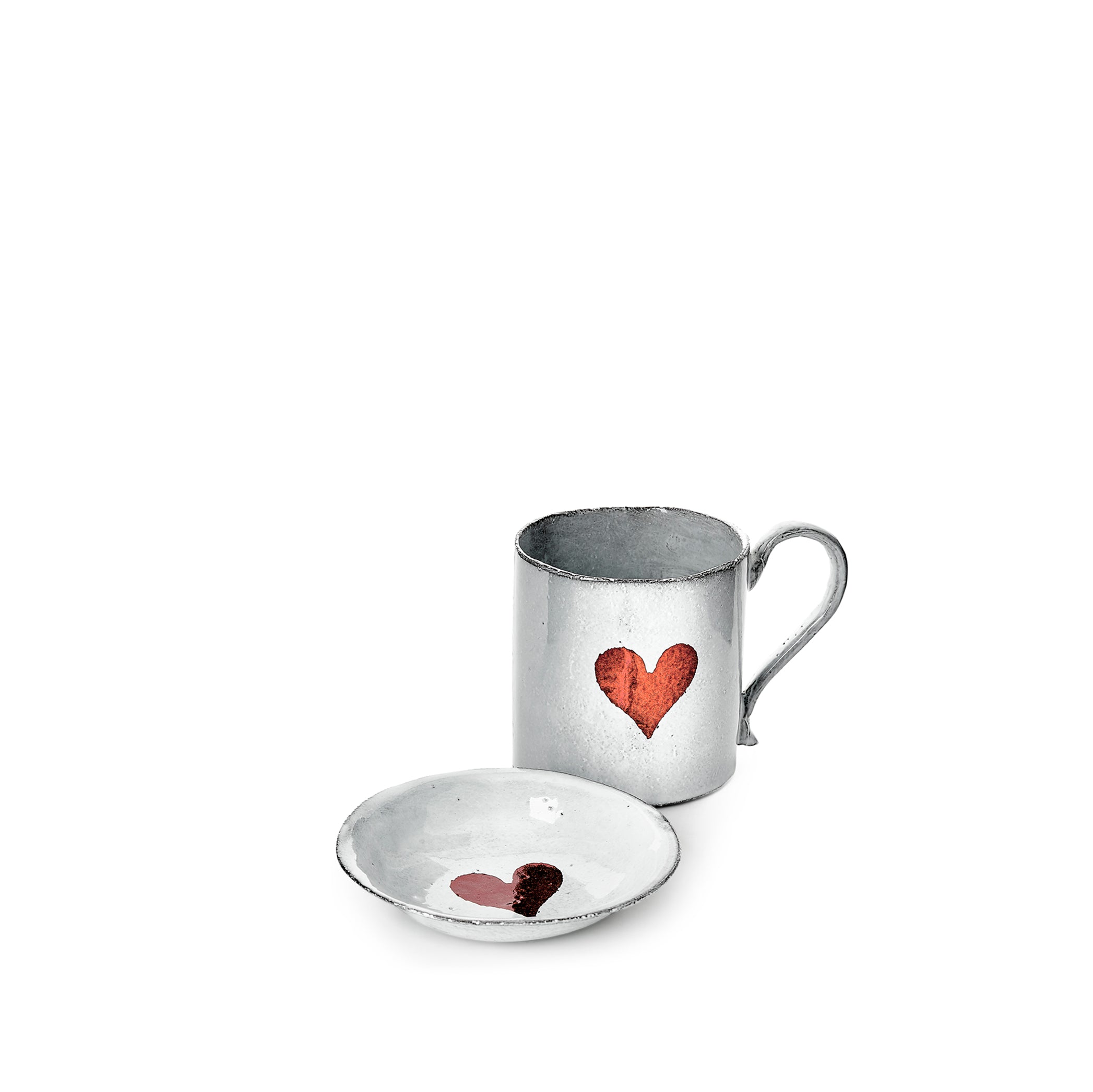 Heart Mug by Astier de Villatte, 10cm