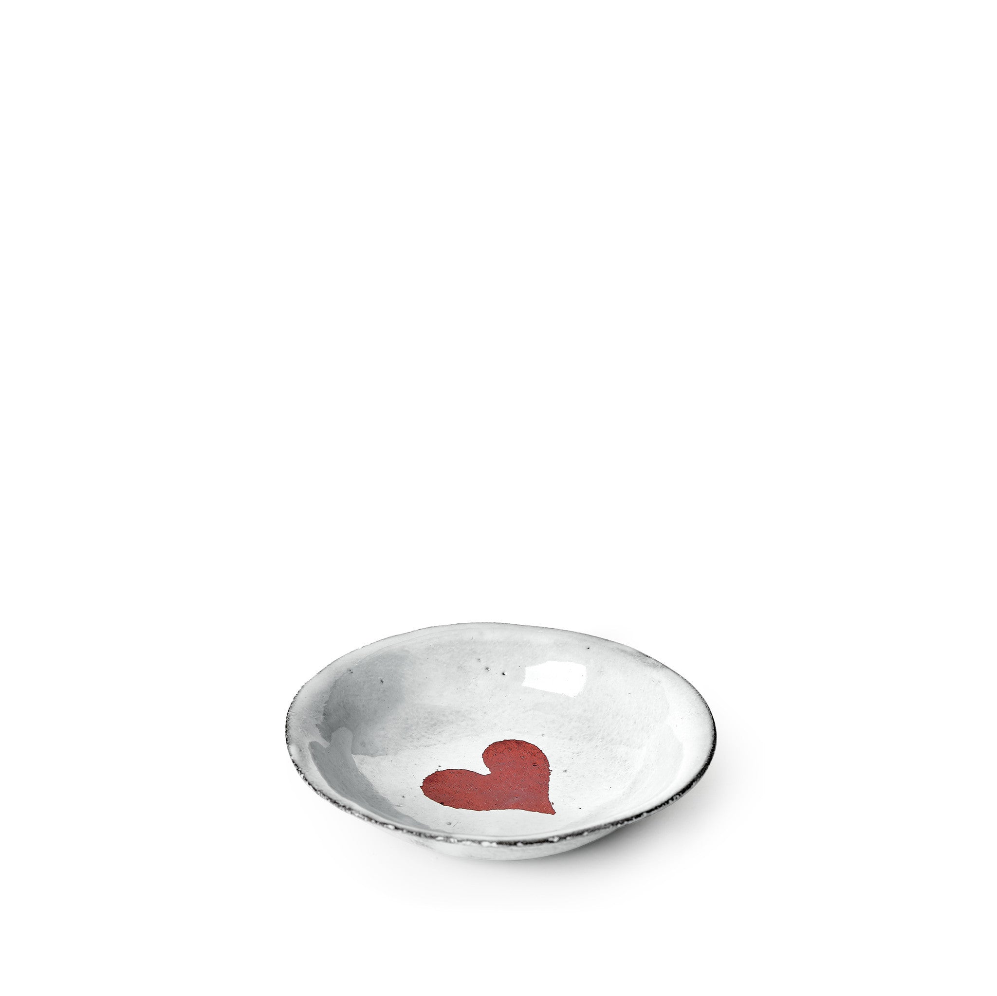 Heart Saucer by Astier de Villatte, 11.5cm