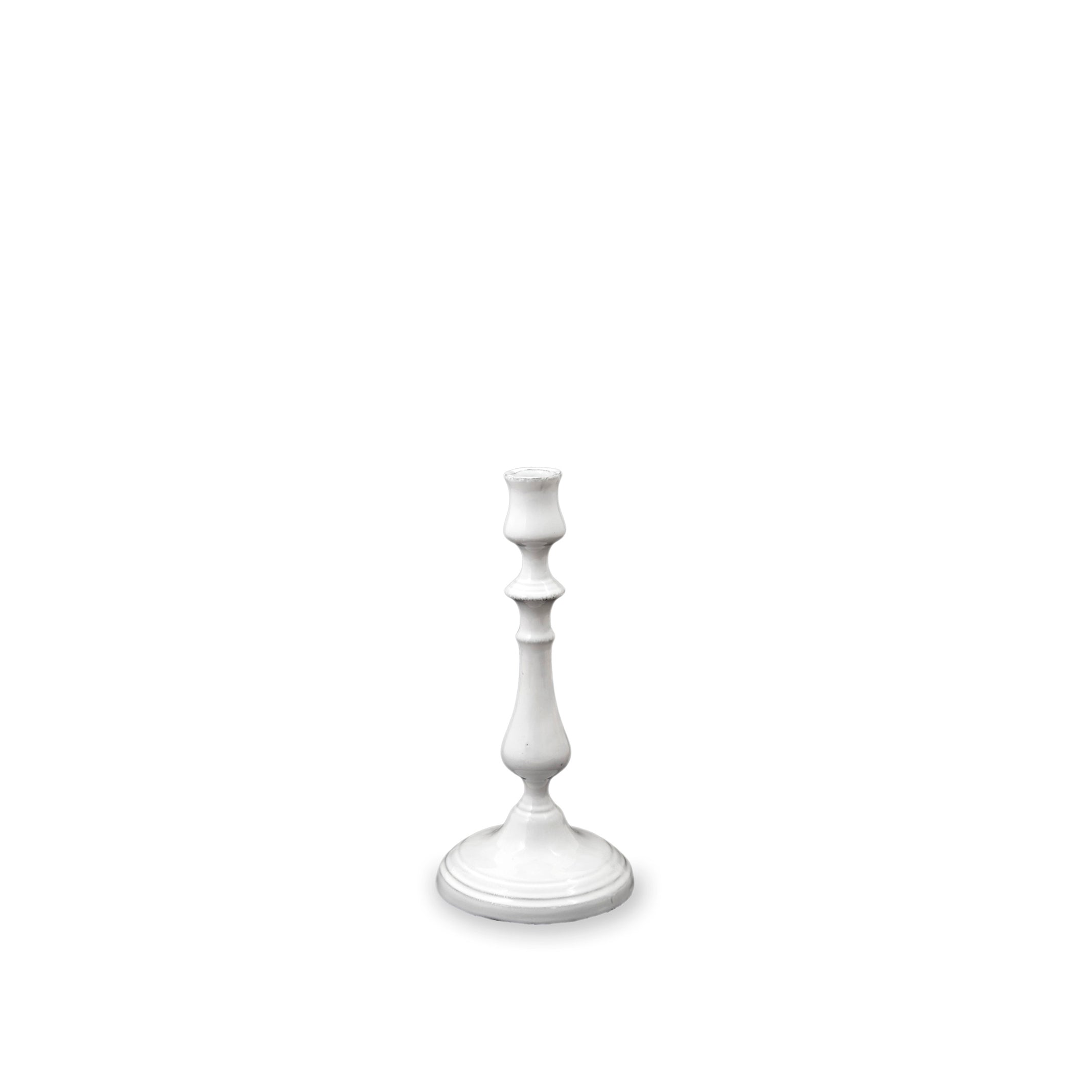 Pair of Istanbul Small Candlesticks By Astier de Villatte, 26.5cm