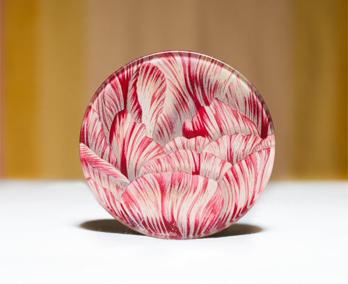 John Derian 'Dark Pink Dahlia' Paperweight, 9cm