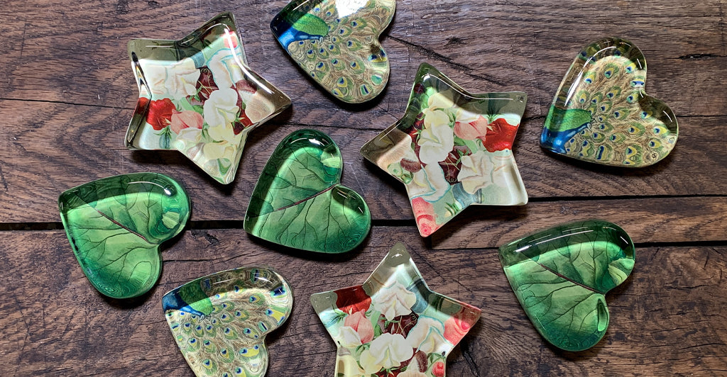 John Derian 'Sepia Rose Close Up' Paperweight, 9cm