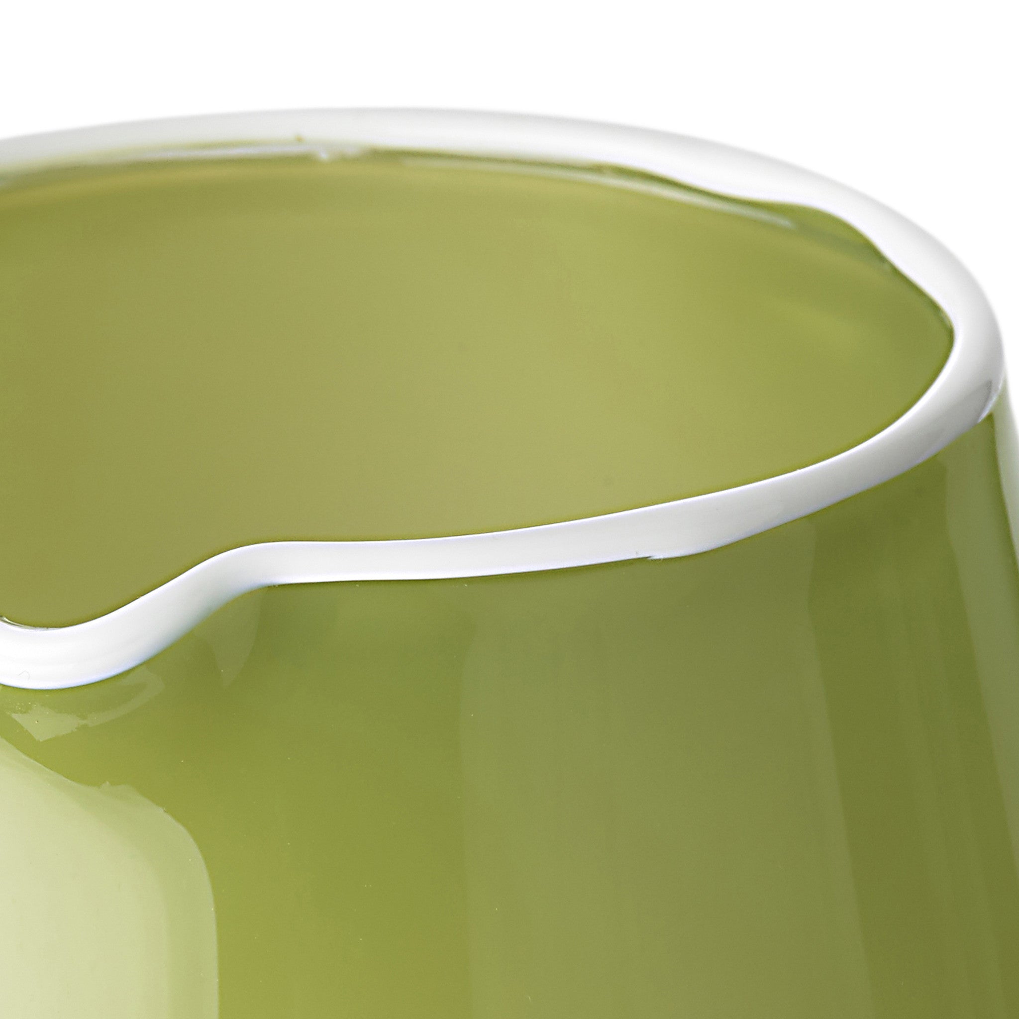 Handblown Glass Bumba Jug in Apple Green, 3lt