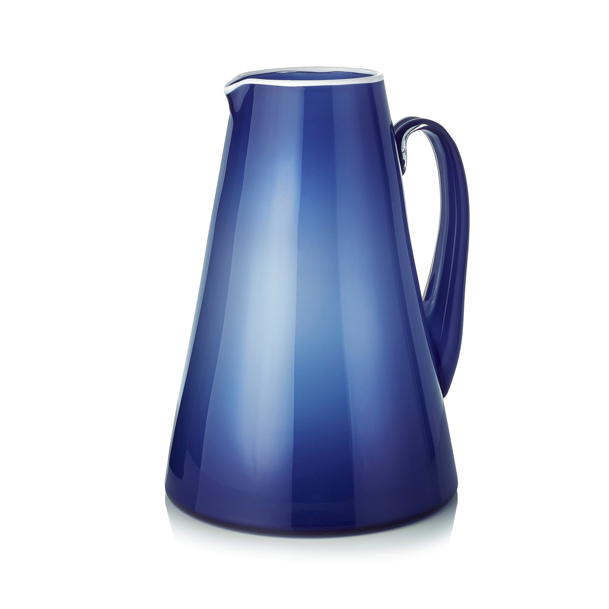 Handblown Glass Bumba Jug in Midnight Blue, 3lt