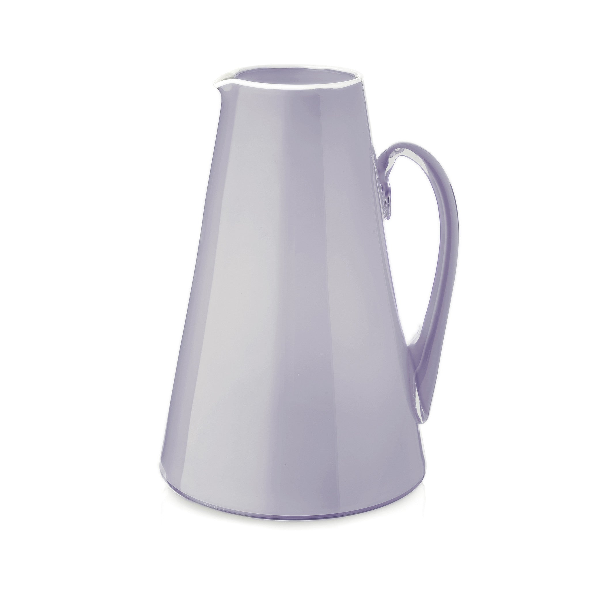 Handblown Glass Bumba Jug in Lilac, 3lt