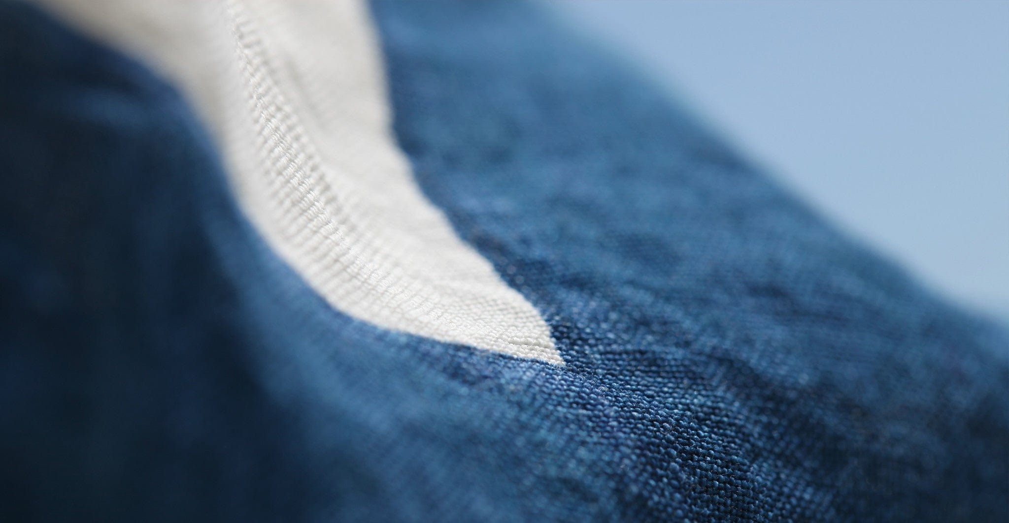 Alphabet Napkin 'U' in Midnight Blue, 50x50cm