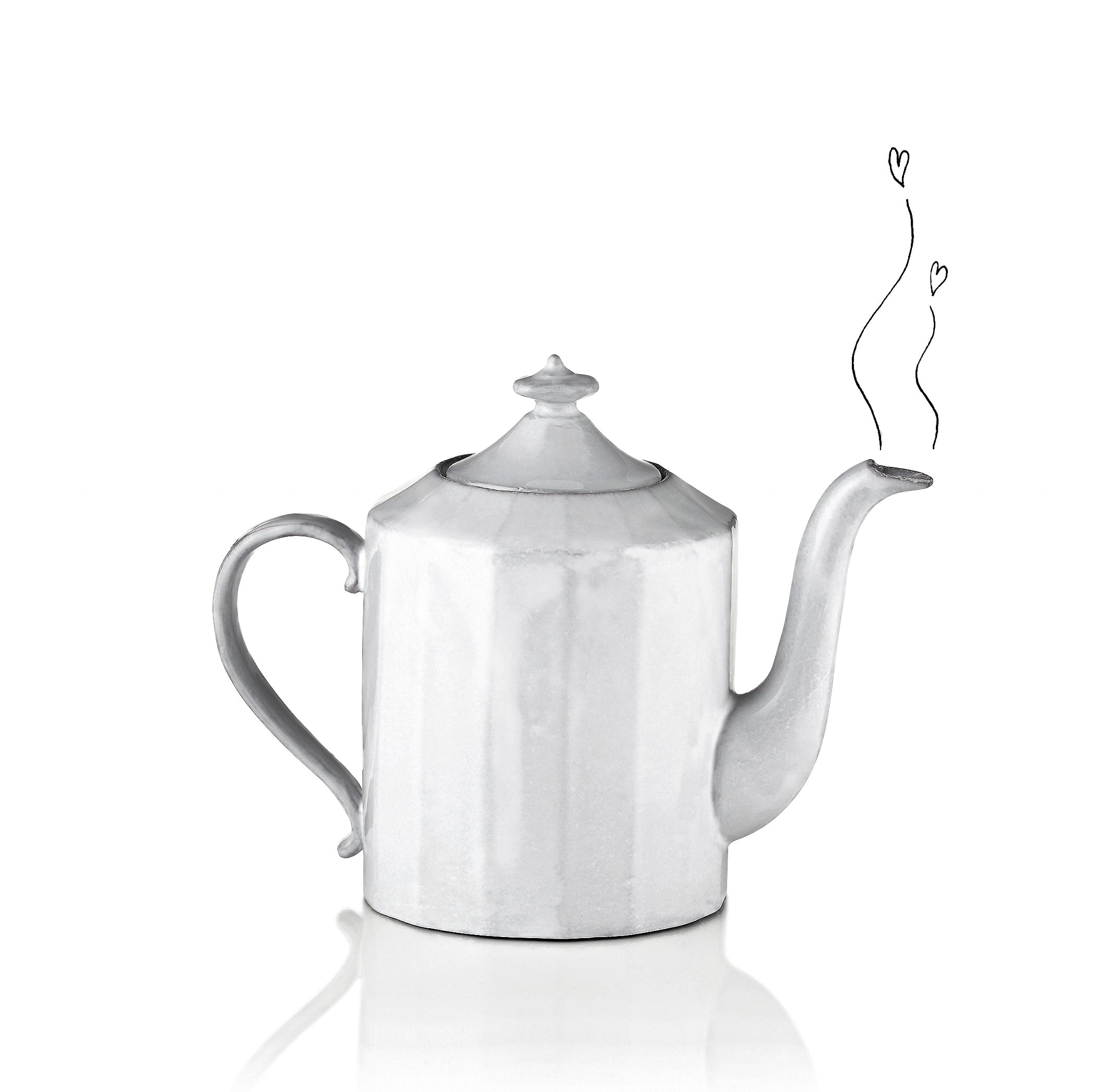 Small Octave Teapot by Astier de Villatte, 18.5cm