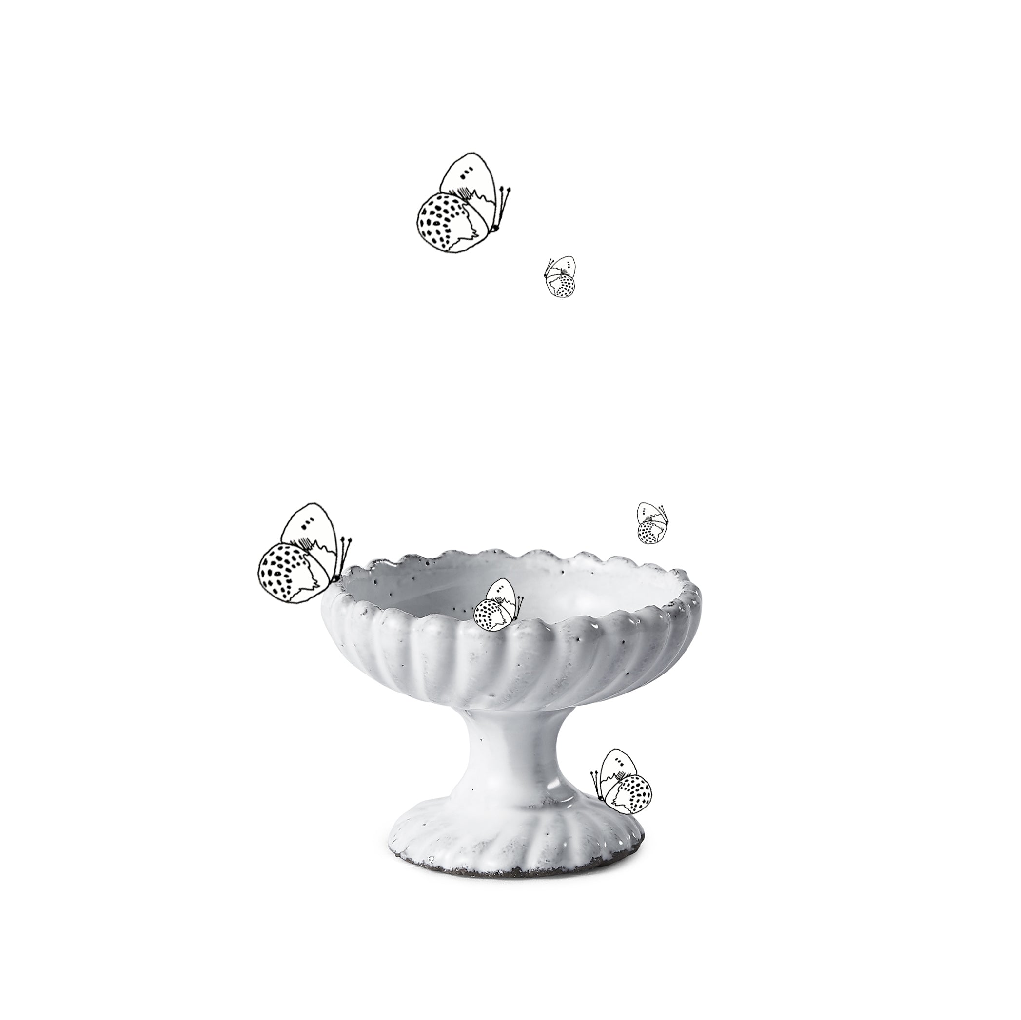 Peggy Incense Burner on Saucer by Astier de Villatte, 6cm