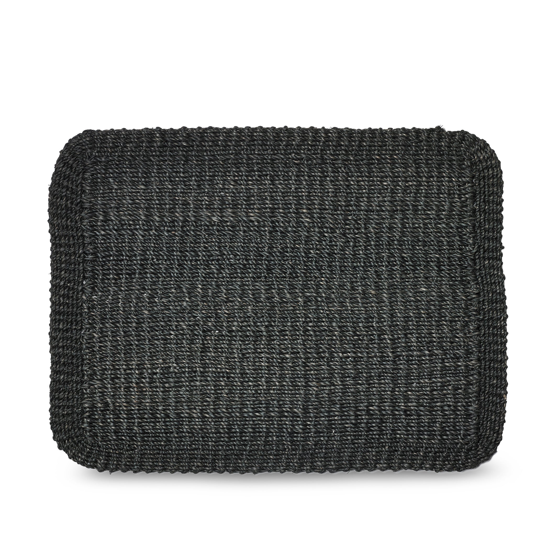 Abaca Woven Rectangular Placemat in Black