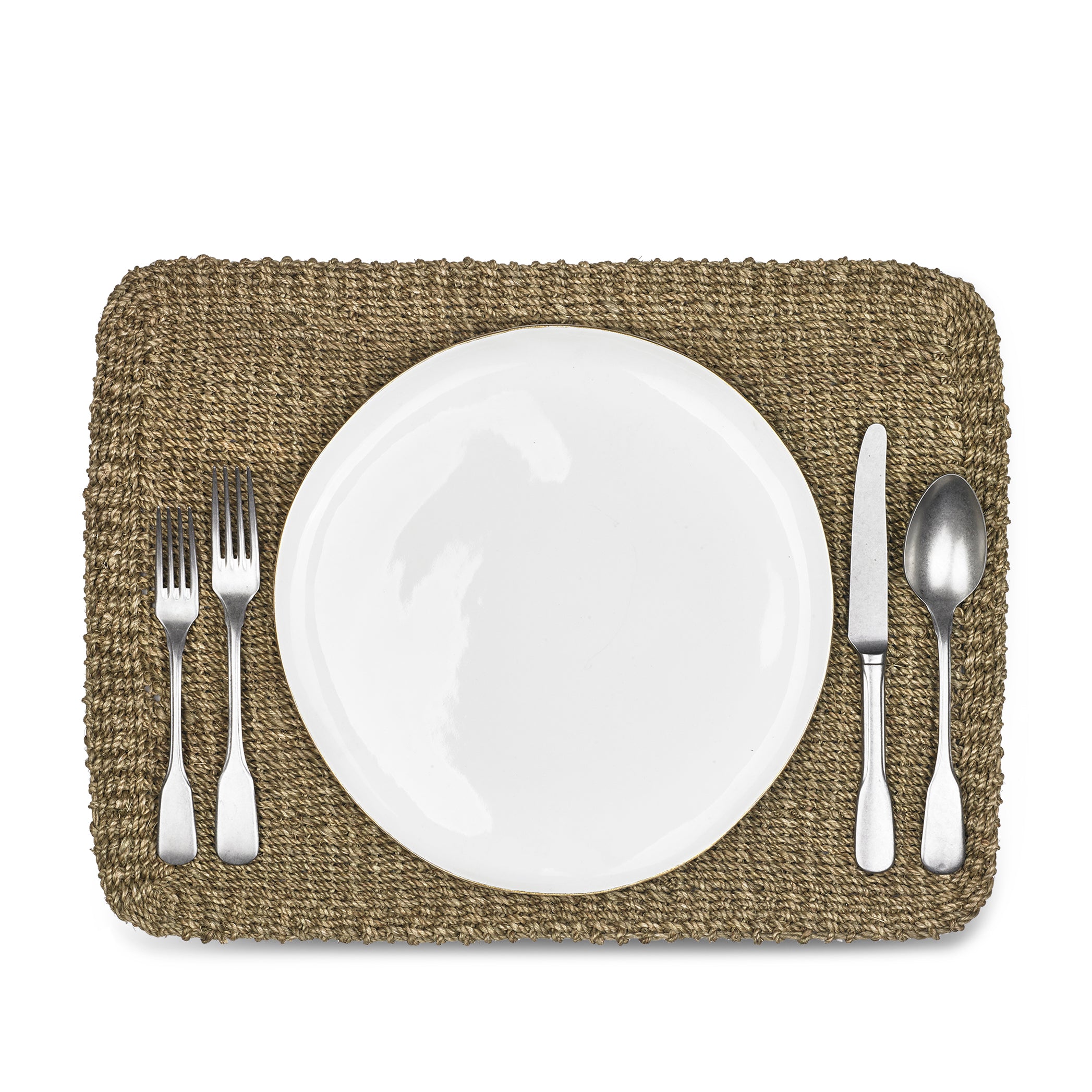 Abaca Woven Rectangular Placemat in Sage