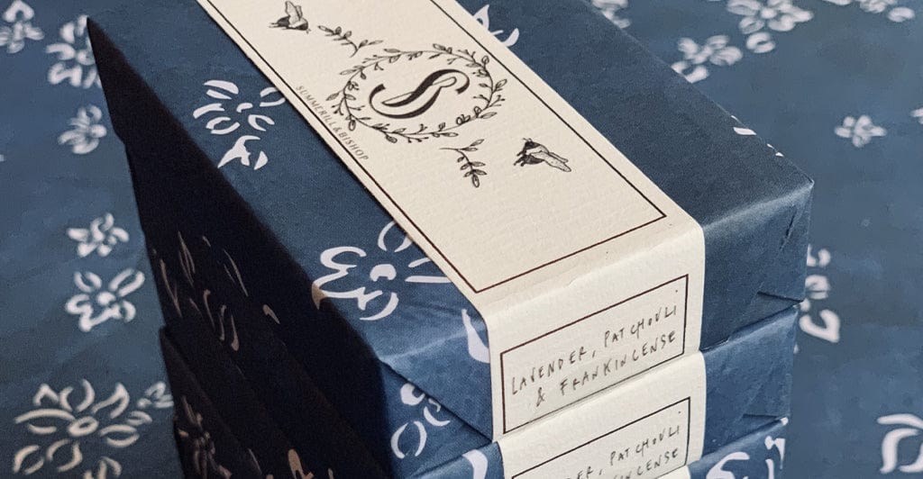 Summerill & Bishop Lavender, Patchouli & Frankincense Handmade Soap, 100g