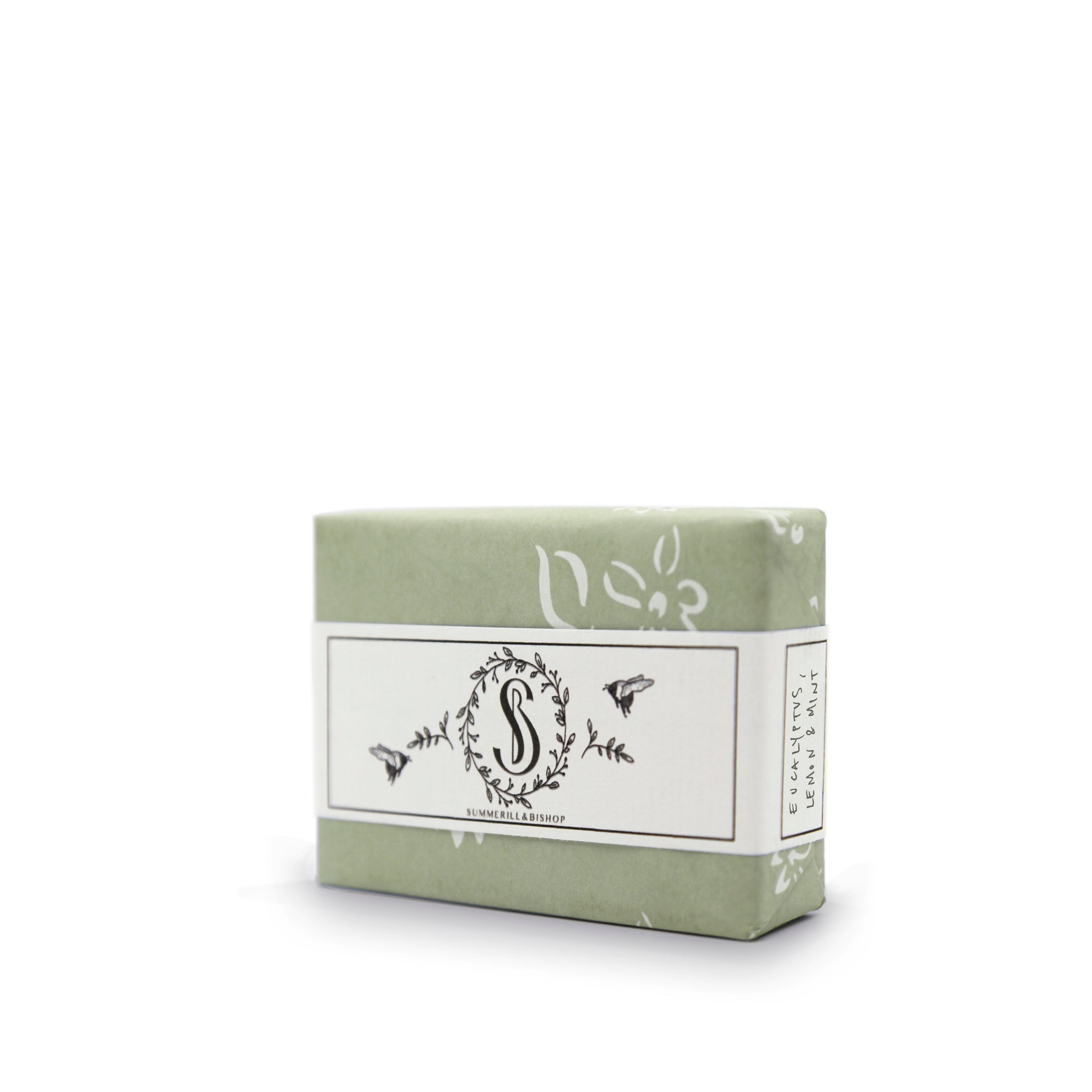 Summerill & Bishop Eucalyptus, Mint & Lemon Handmade Soap, 100g