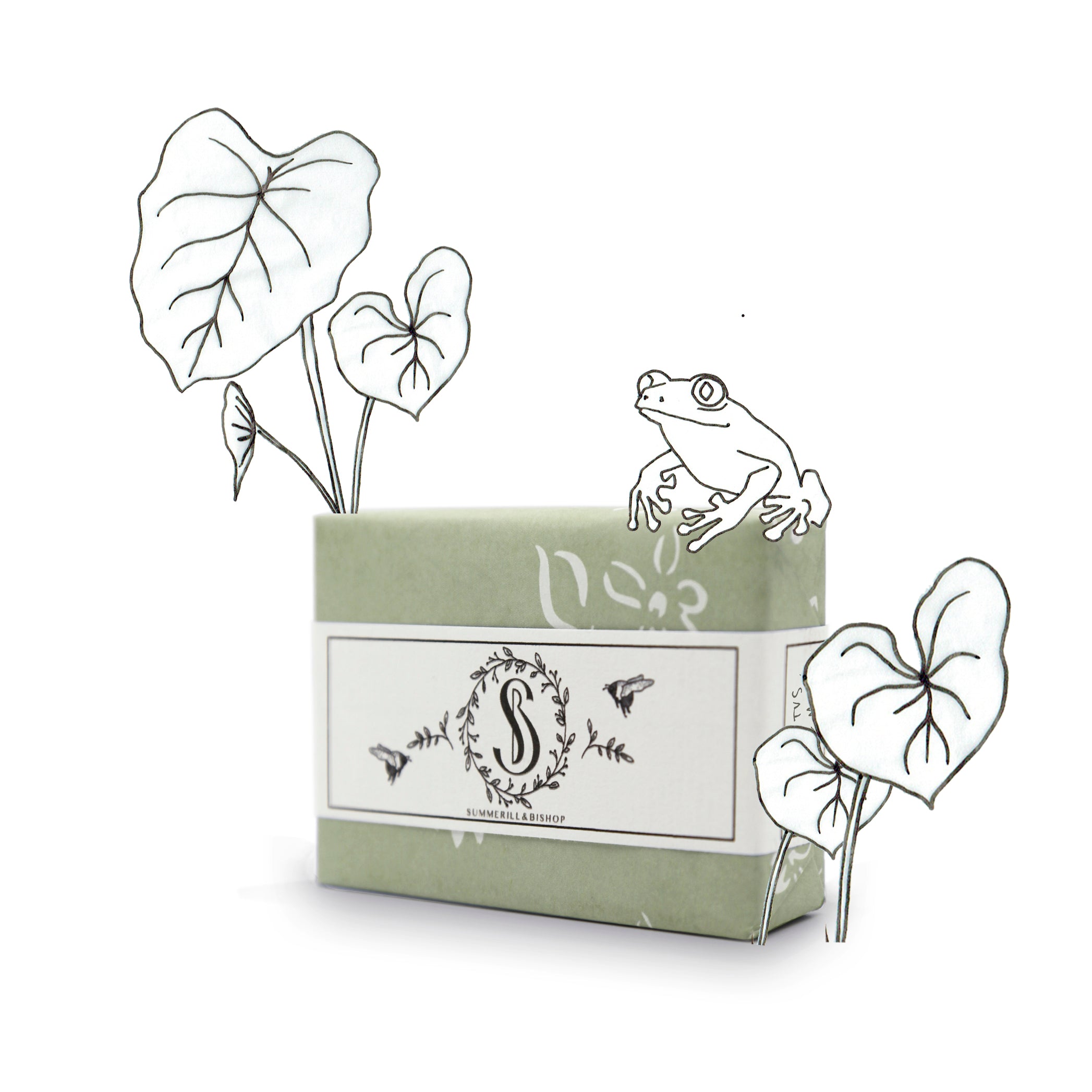 Summerill & Bishop Eucalyptus, Mint & Lemon Handmade Soap, 100g