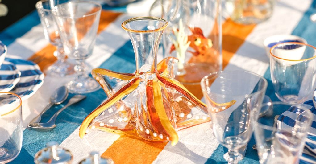 Handblown Glass Starfish Decanter, 24cm