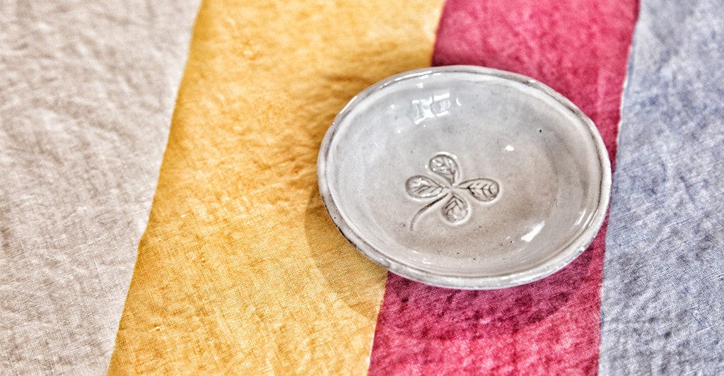 Trefles Saucer by Astier de Villatte, 11.5cm