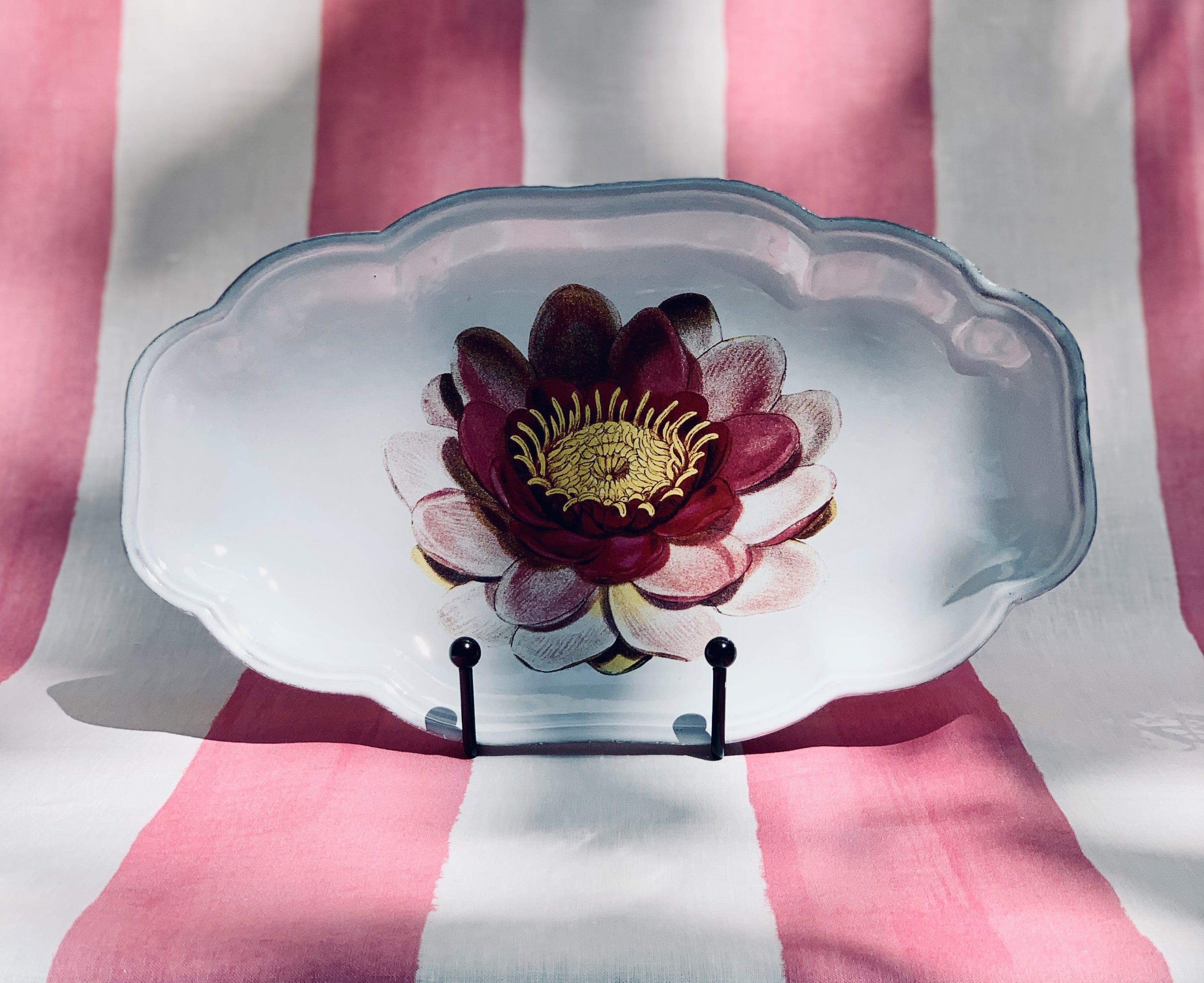 Waterlily Platter by Astier de Villatte, 27.5cm