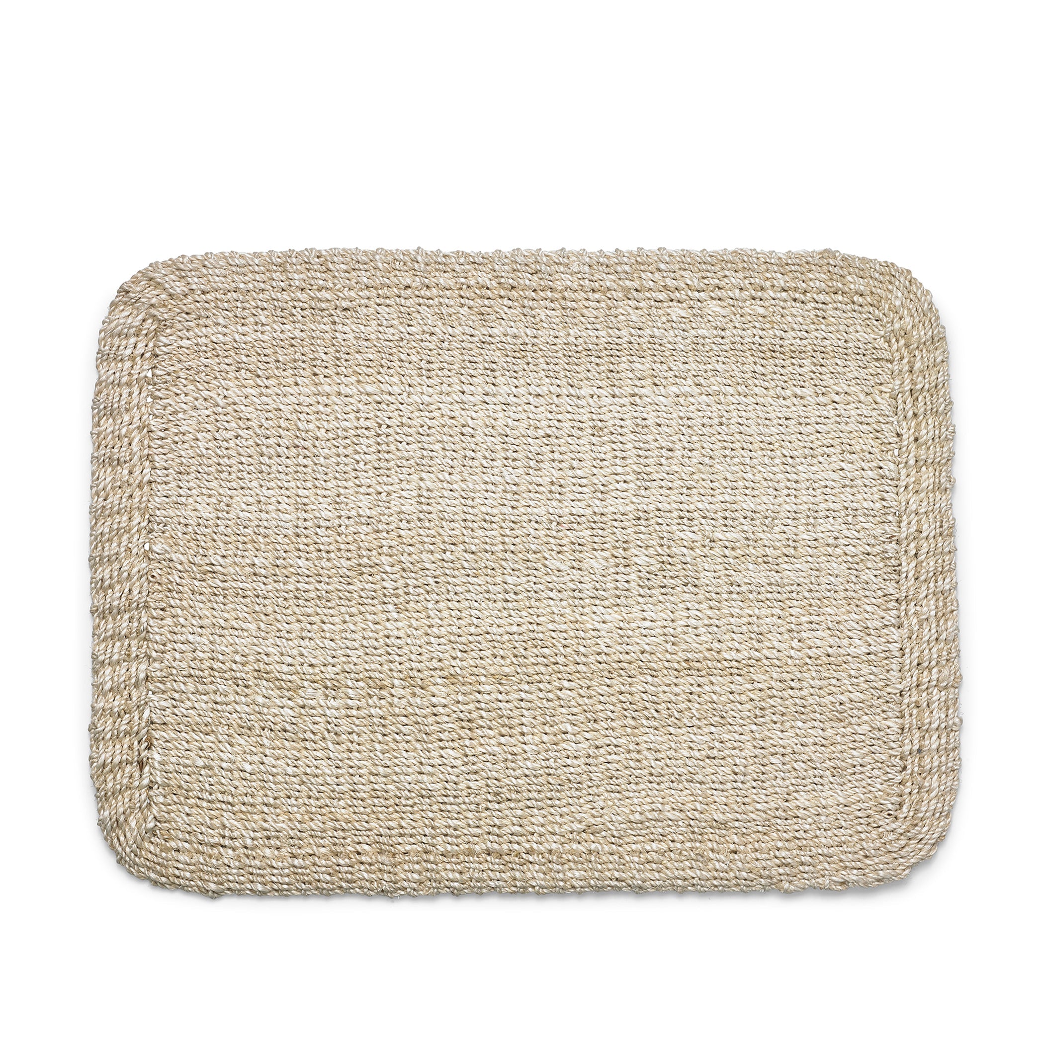 Abaca Woven Rectangular Placemat in Cream