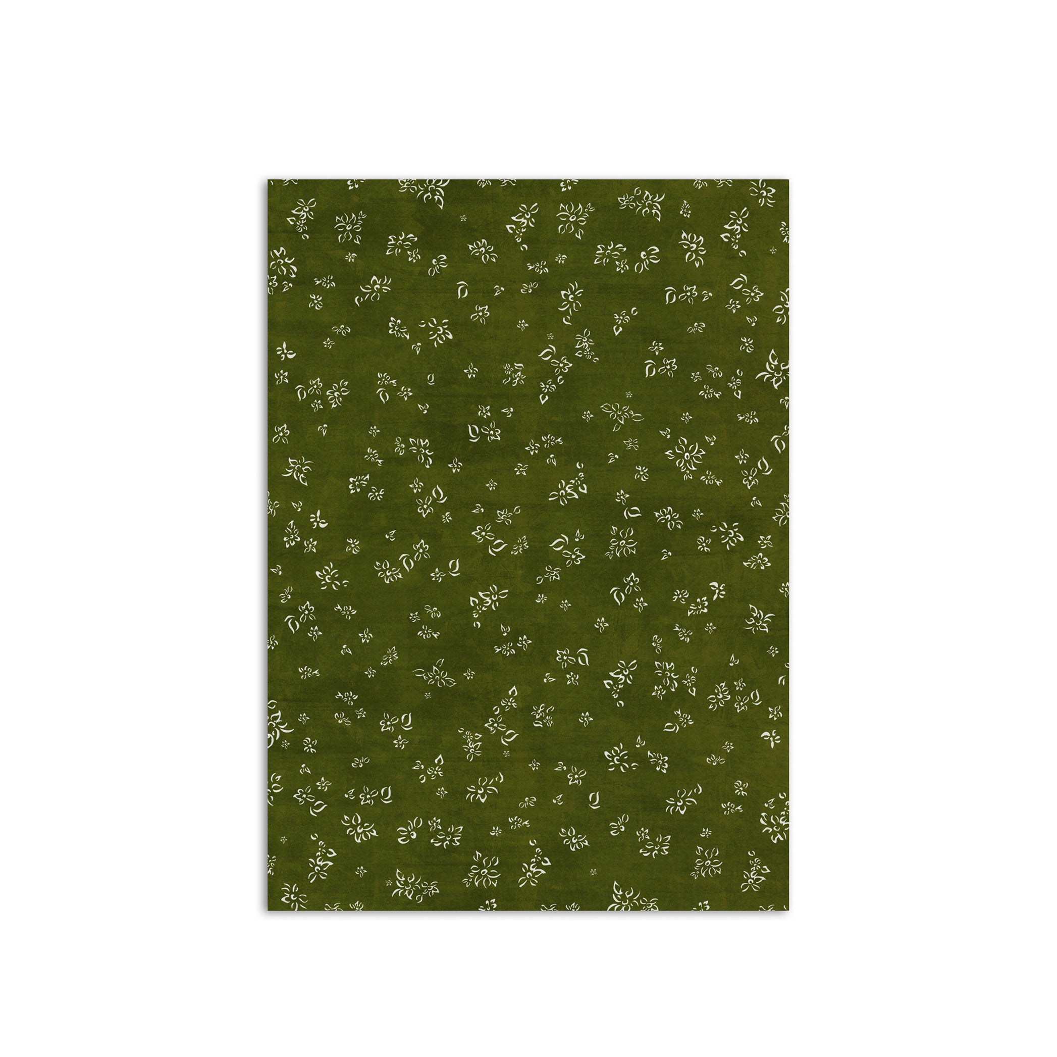 Summerill & Bishop Falling Flower Wrapping Paper in Dark Green, Roll o