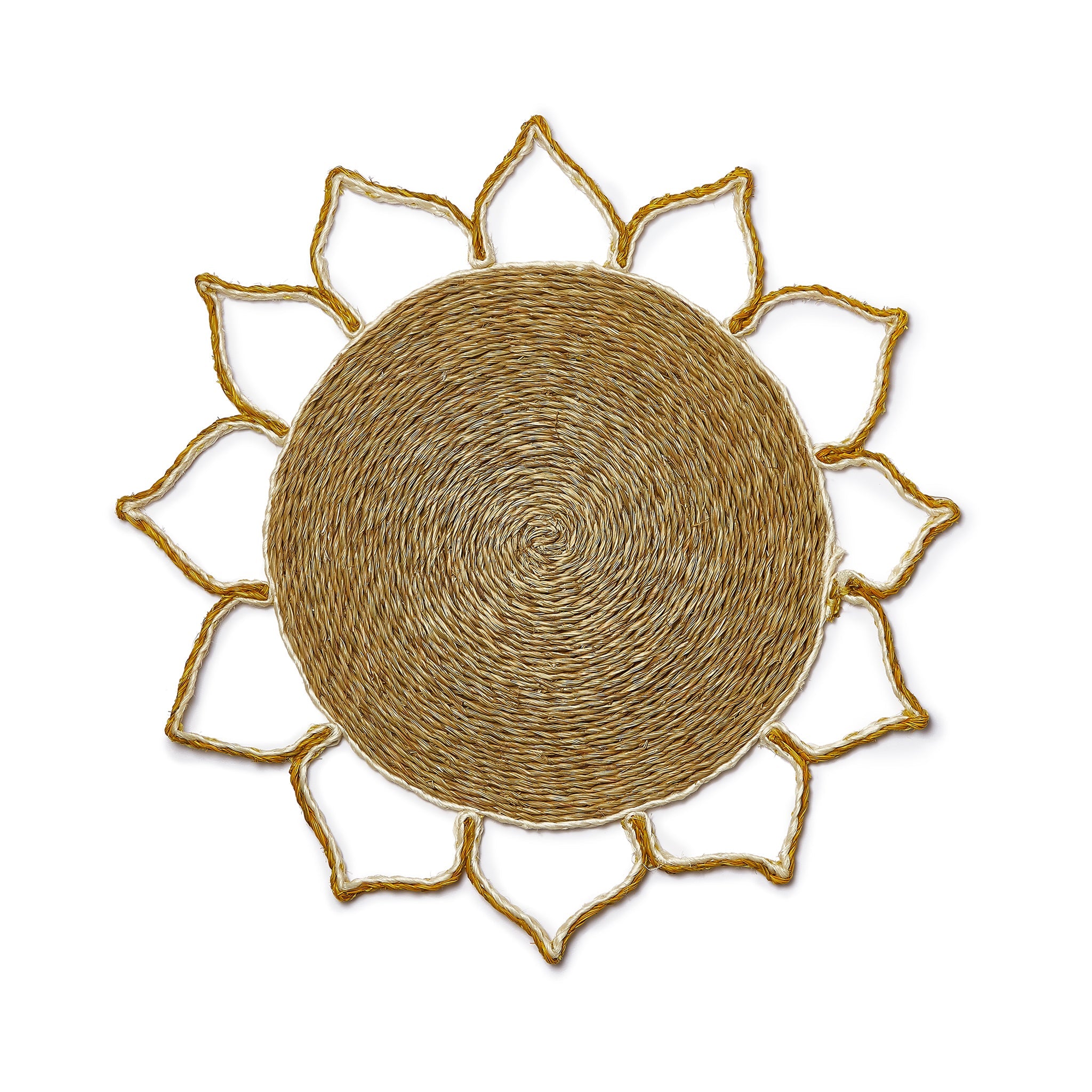 'Petal' Placemat in Mustard, 36cm