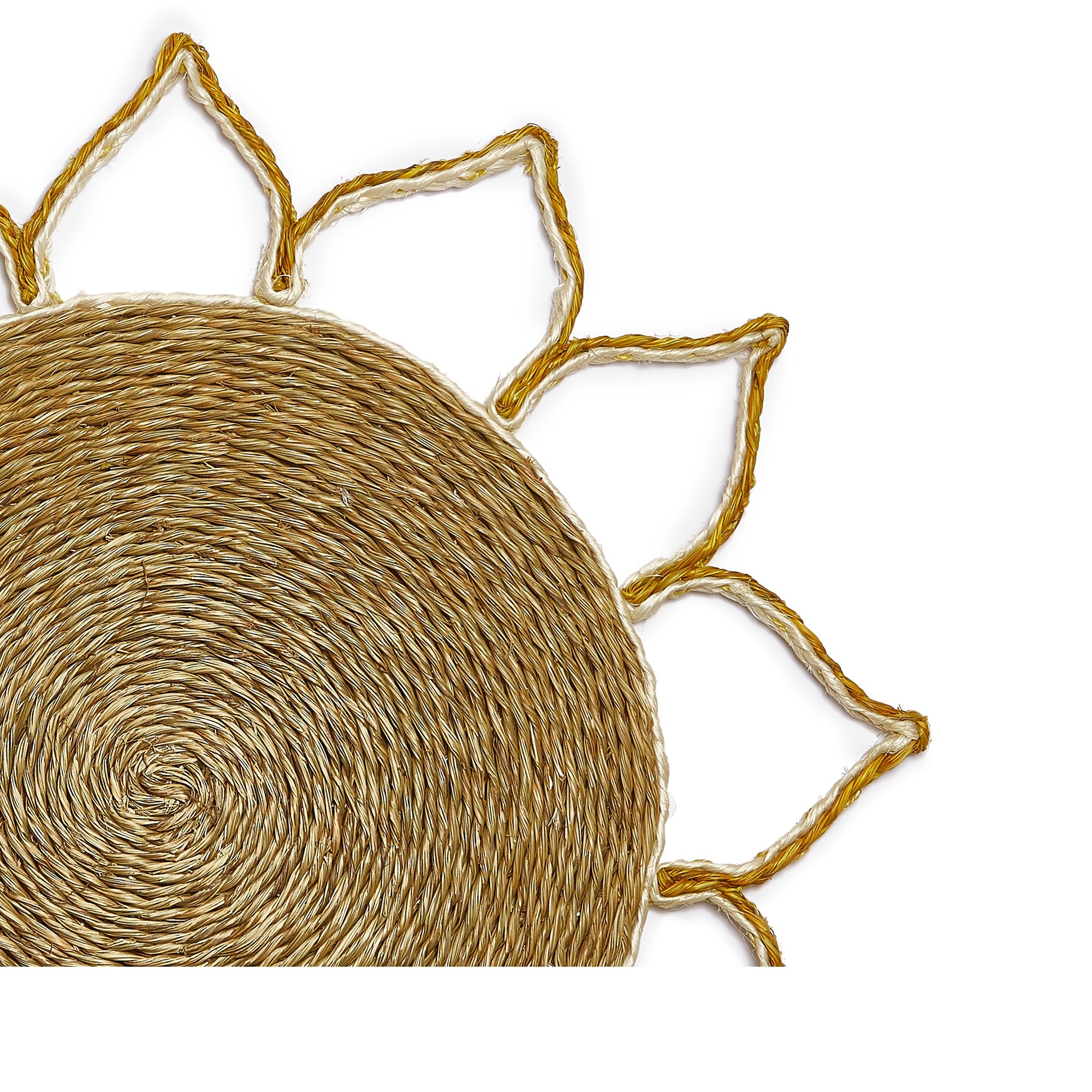 'Petal' Placemat in Mustard, 36cm