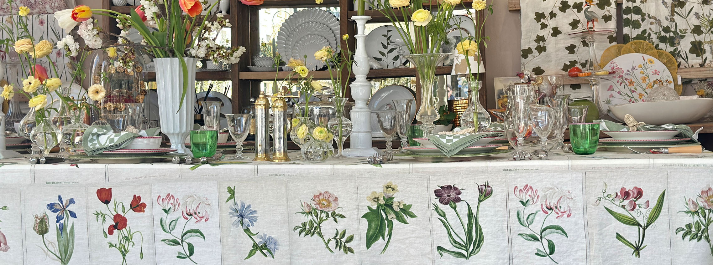 'Botanical Tiles' Whimsical Afternoon Tea Tablescape