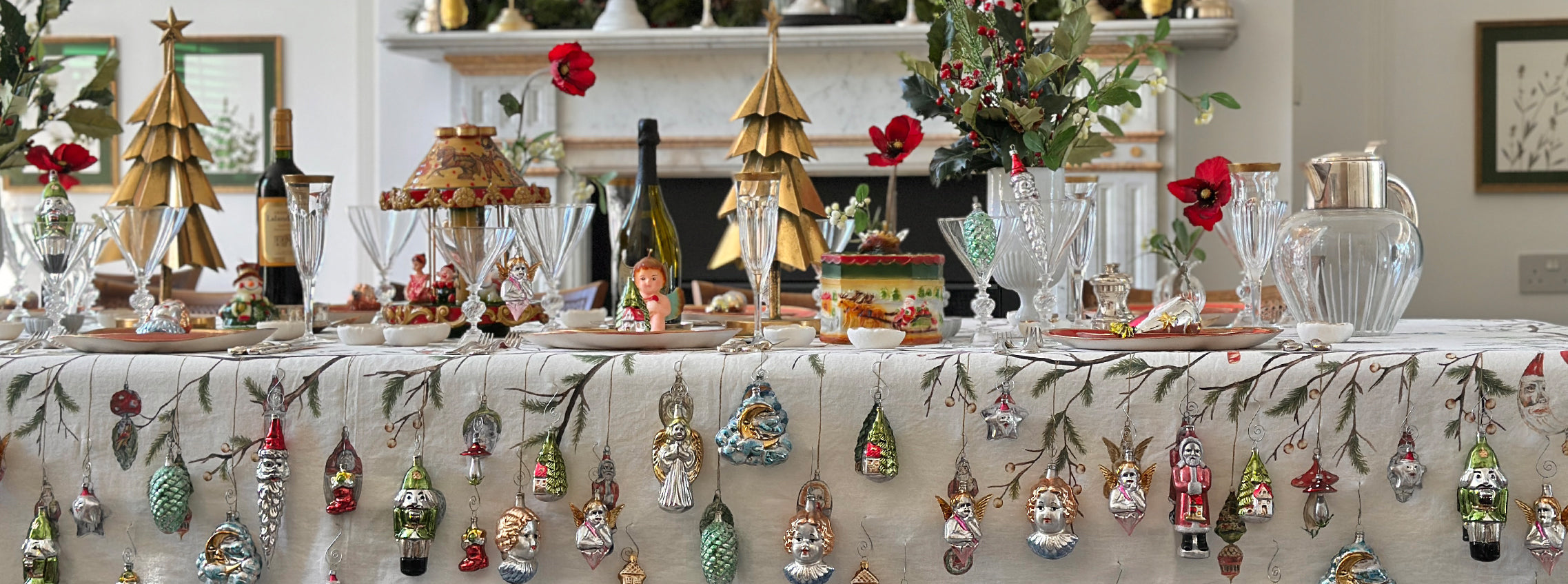 The Christmas Ornaments Table