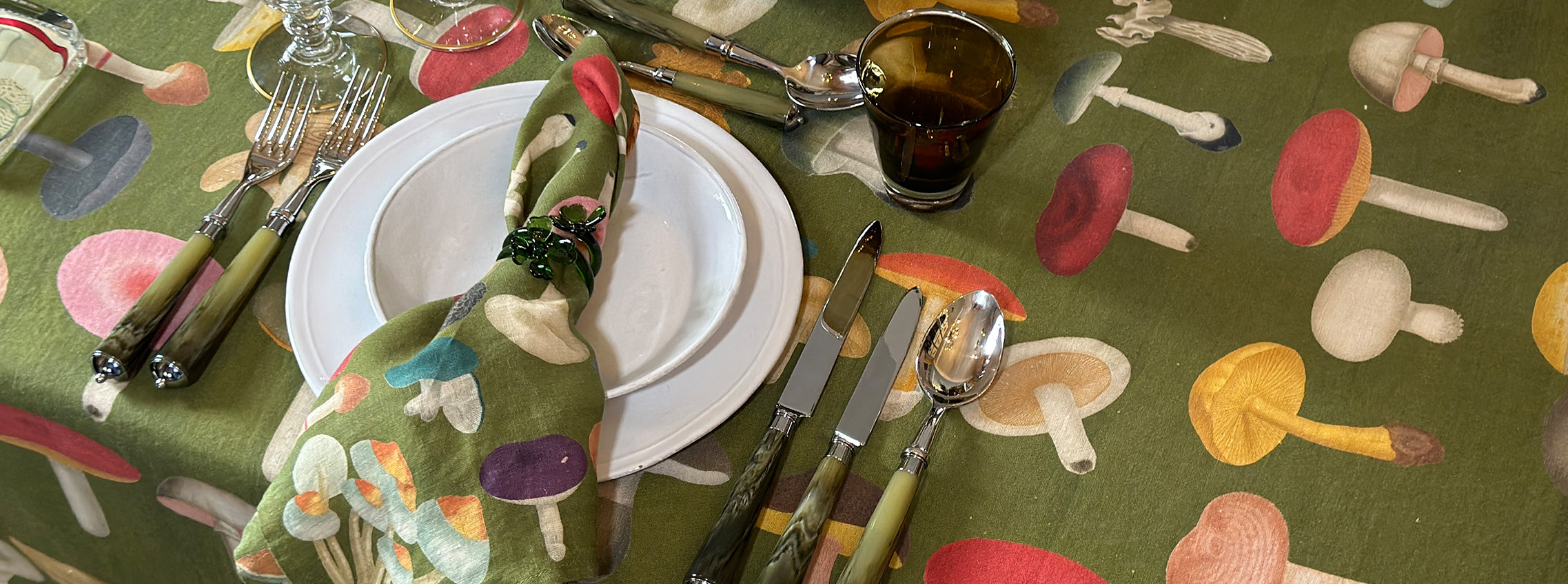 The Collector’s Table: A Green Fungi Tablescape