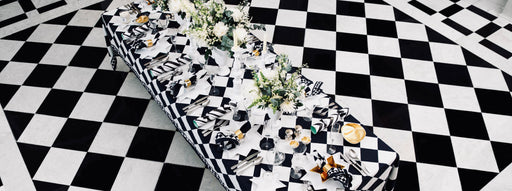 'Black Check' Tablescape - Summerill & Bishop x Claridge's