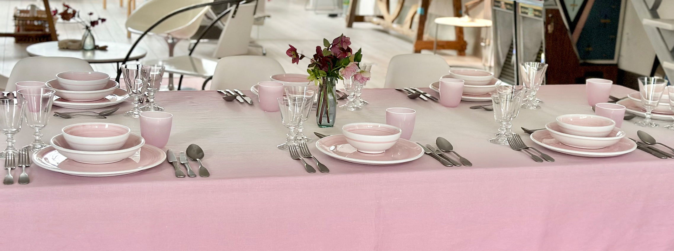 'Simply June' Tablescape in Pink Fade