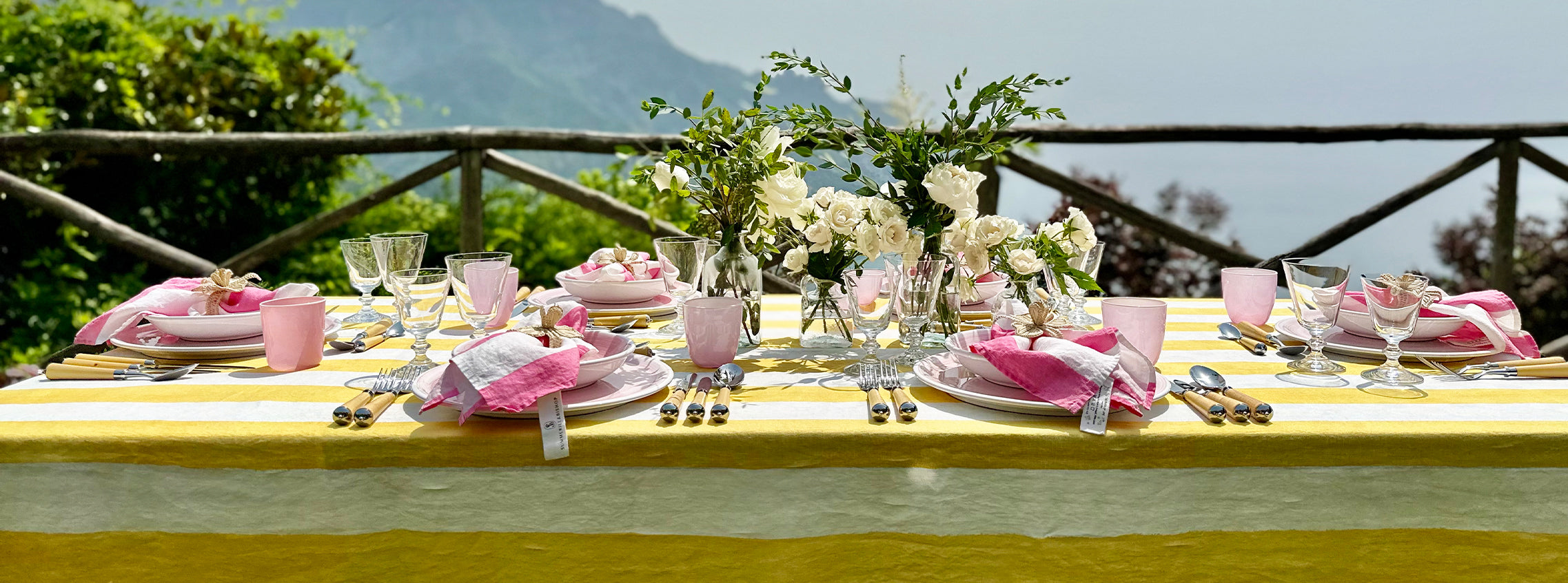 Yellow 'Stripe' - A Summer Tablescape